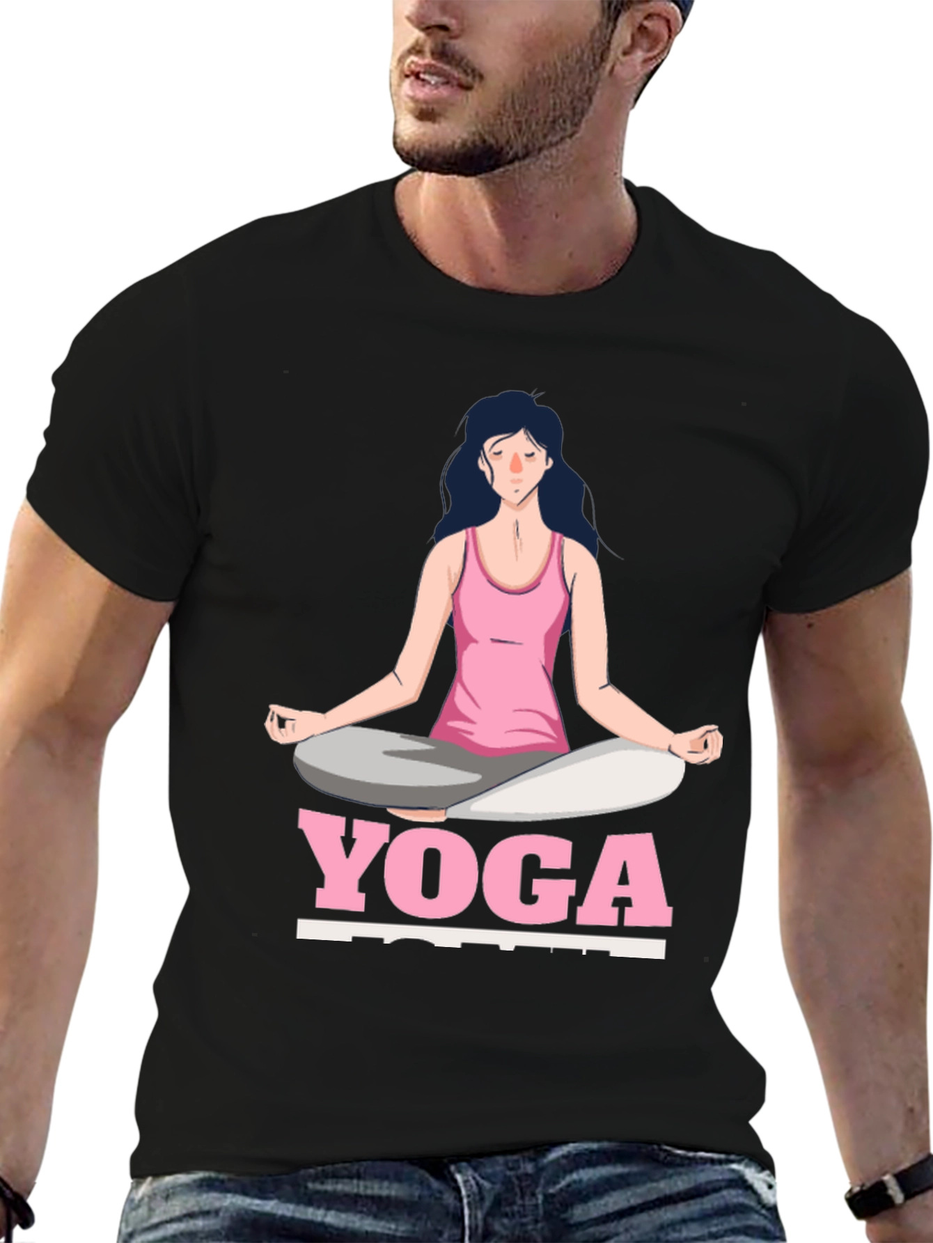 Yoga Pose Graphic T-Shirt - Zen Meditation Tee