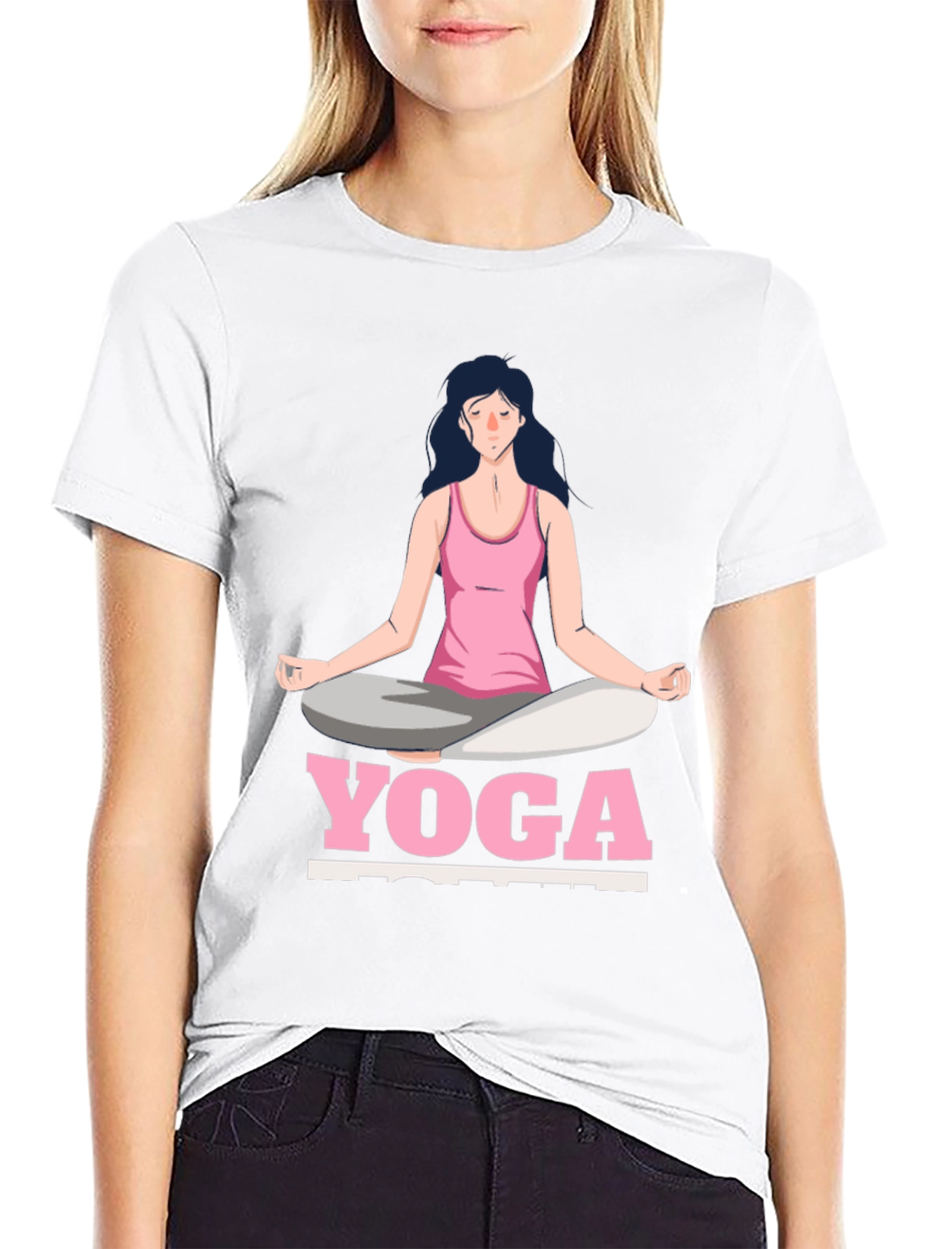 Yoga Pose Graphic T-Shirt - Zen Meditation Tee