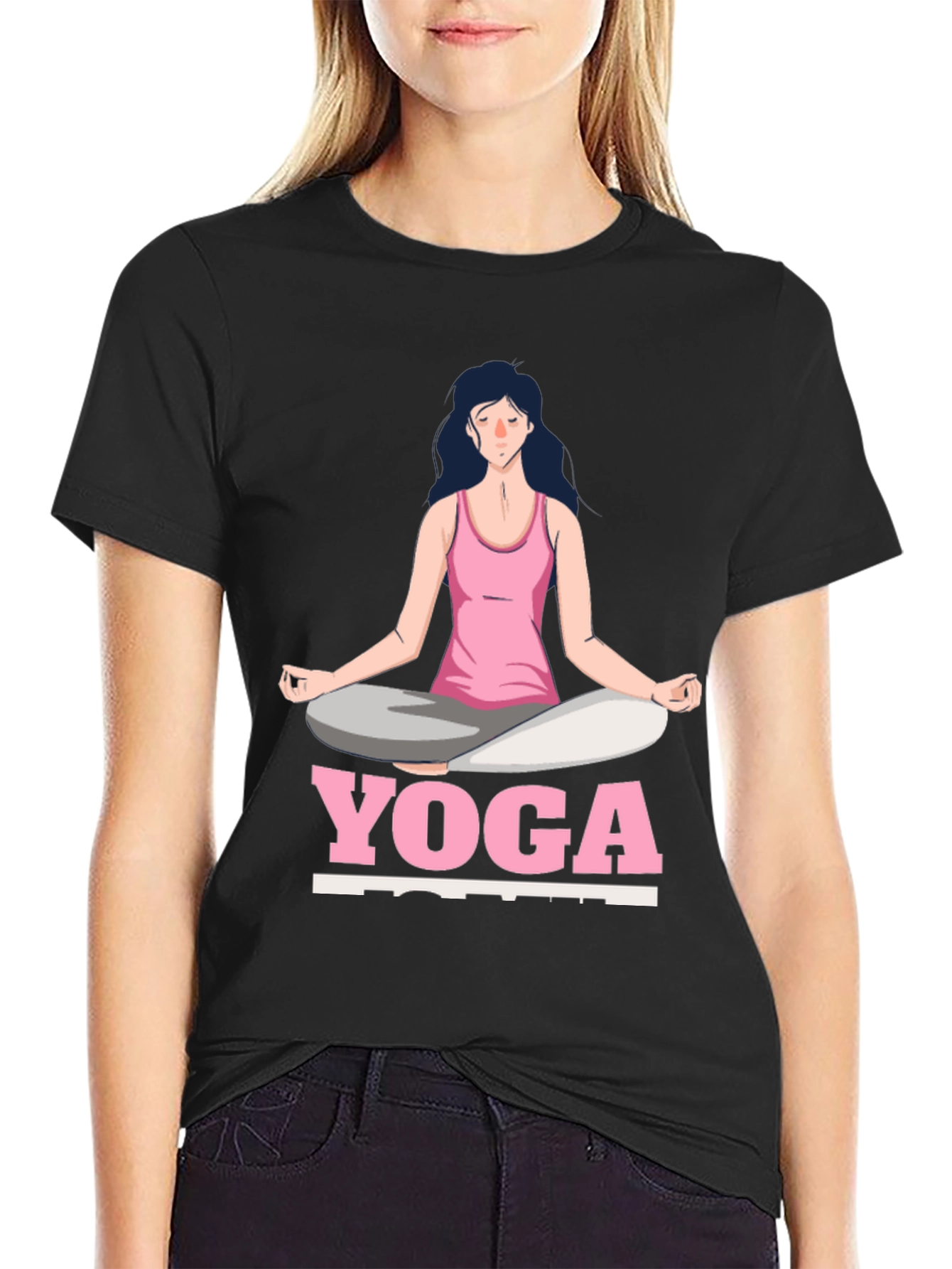 Yoga Pose Graphic T-Shirt - Zen Meditation Tee