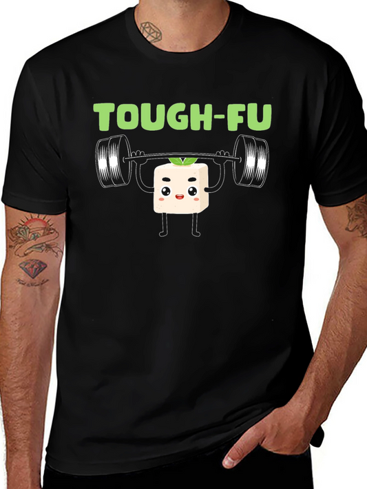 Tough-Fu Tofu Gym Workout Graphic Tee
