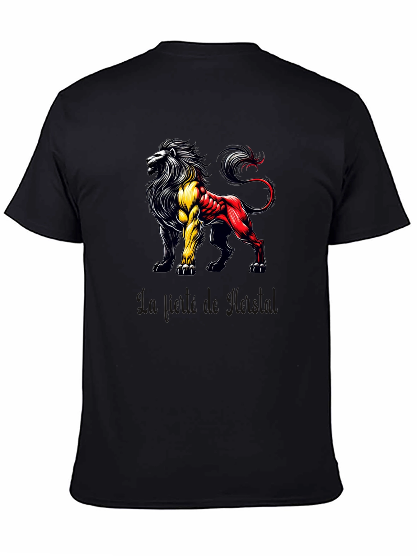 Belgian Lion T-Shirt - Black Graphic Tee