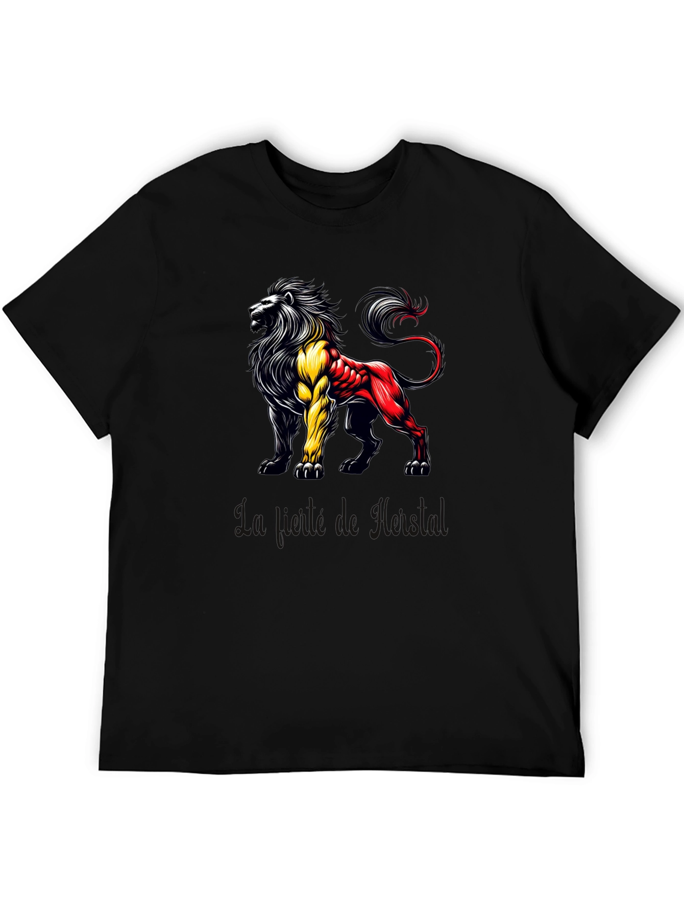 Belgian Lion T-Shirt - Black Graphic Tee