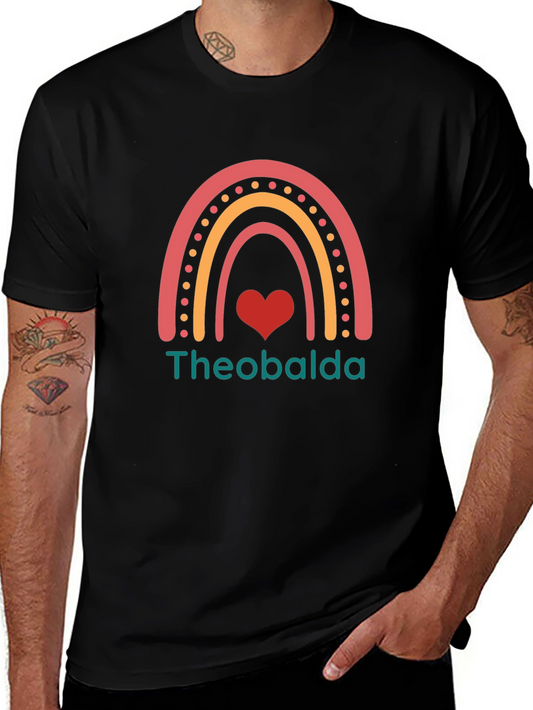 Theobalda Rainbow Heart Graphic Tee