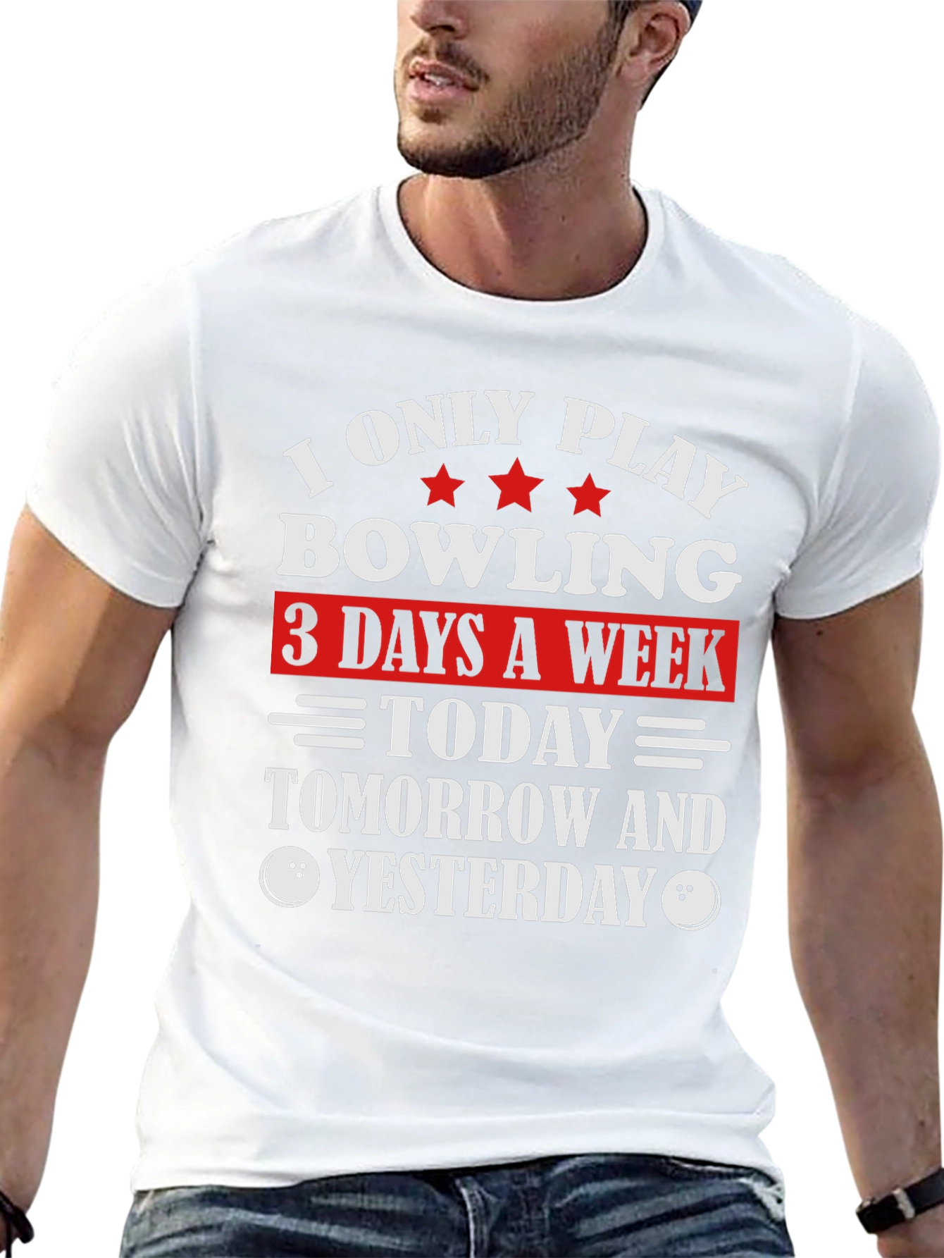 Bowling T-Shirt - Today Tomorrow and Yesterday