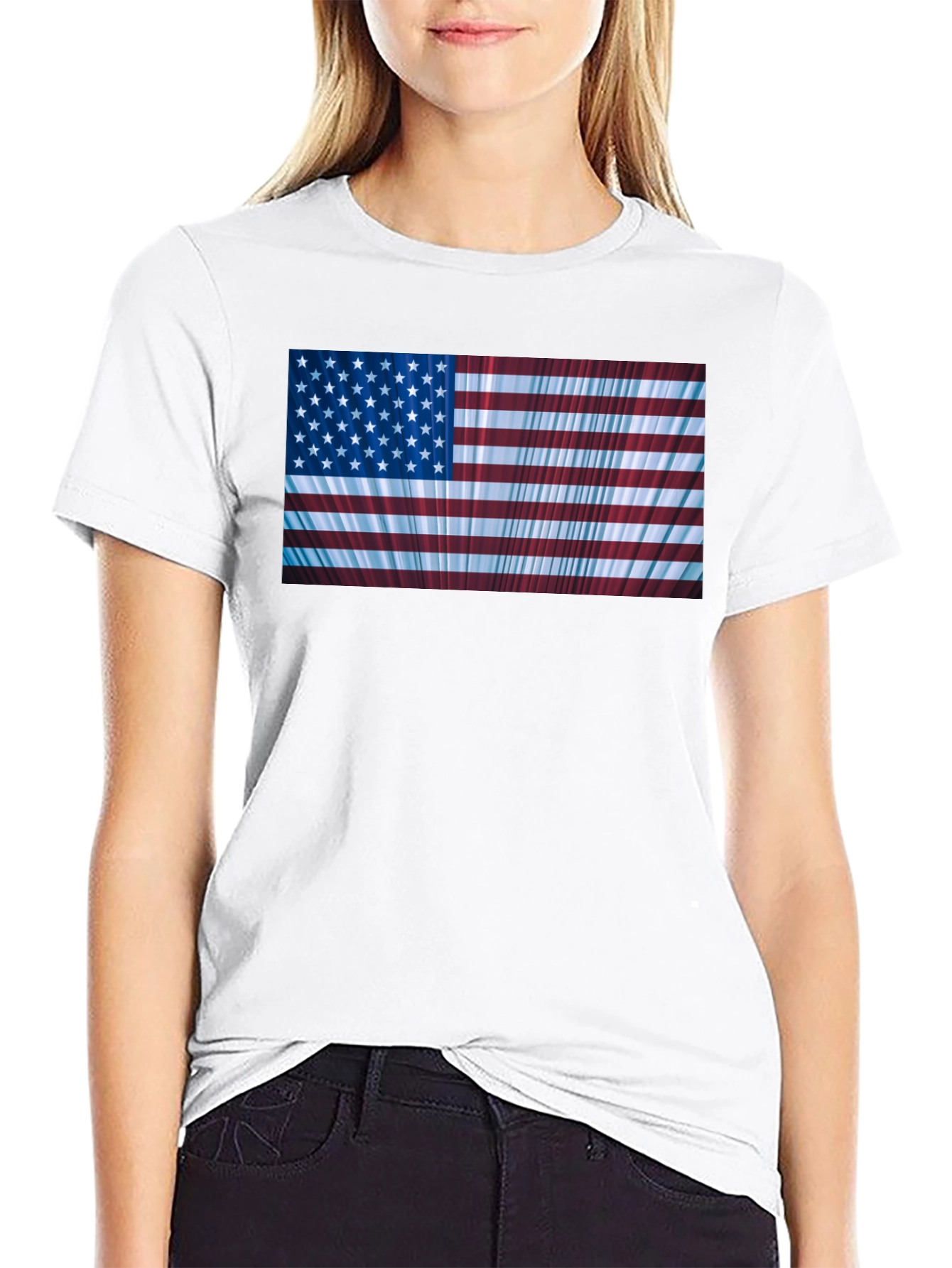 American Flag Burst Graphic T-Shirt - Patriot Pride