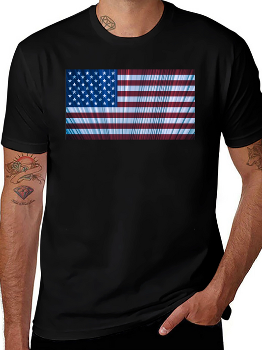 American Flag Burst Graphic T-Shirt - Patriot Pride