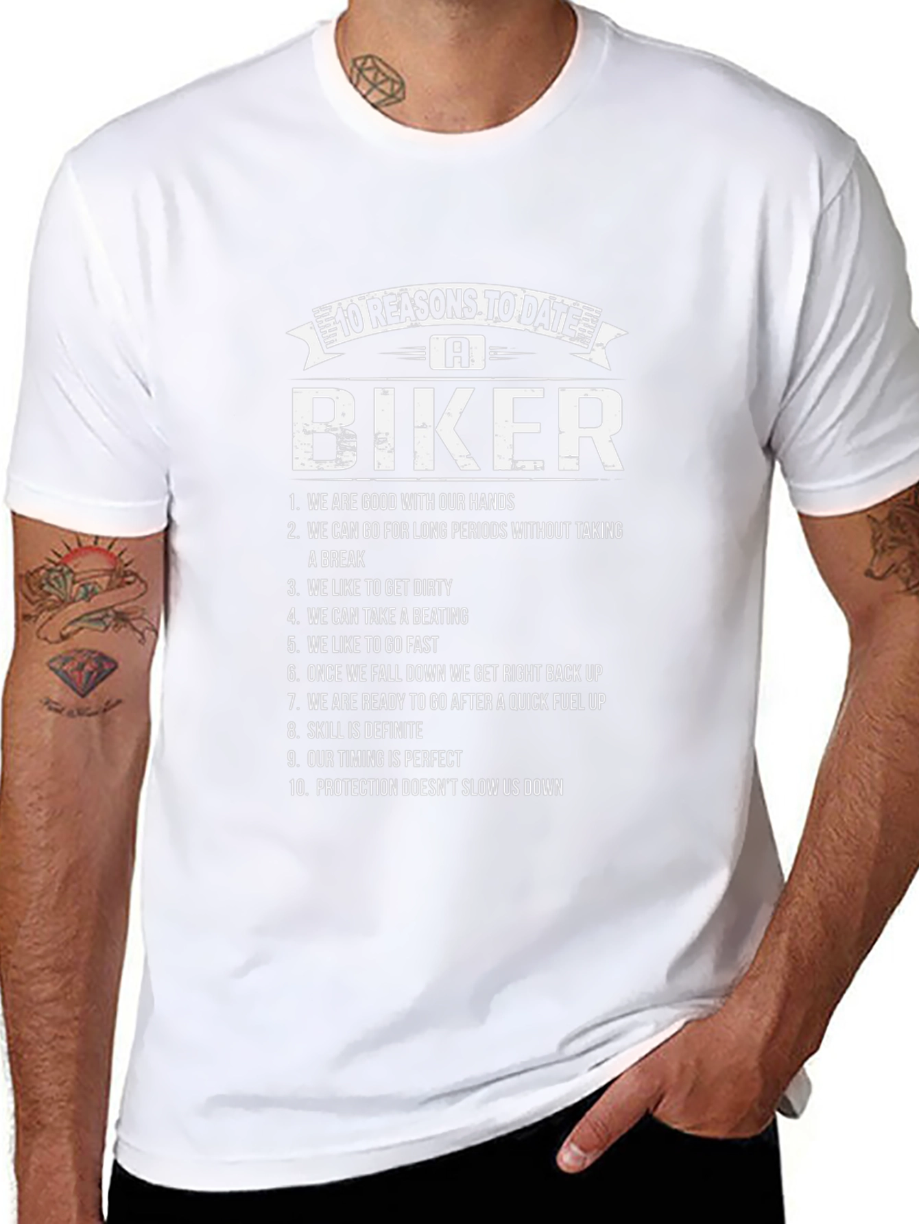 10 Reasons to Date a Biker T-Shirt