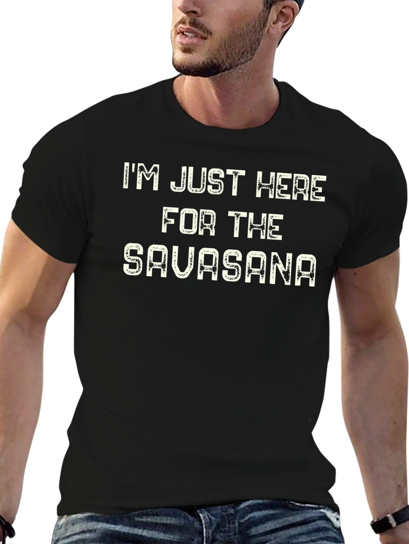 Yoga Savasana Funny Mens T-Shirt