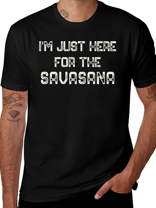 Yoga Savasana Funny Mens T-Shirt