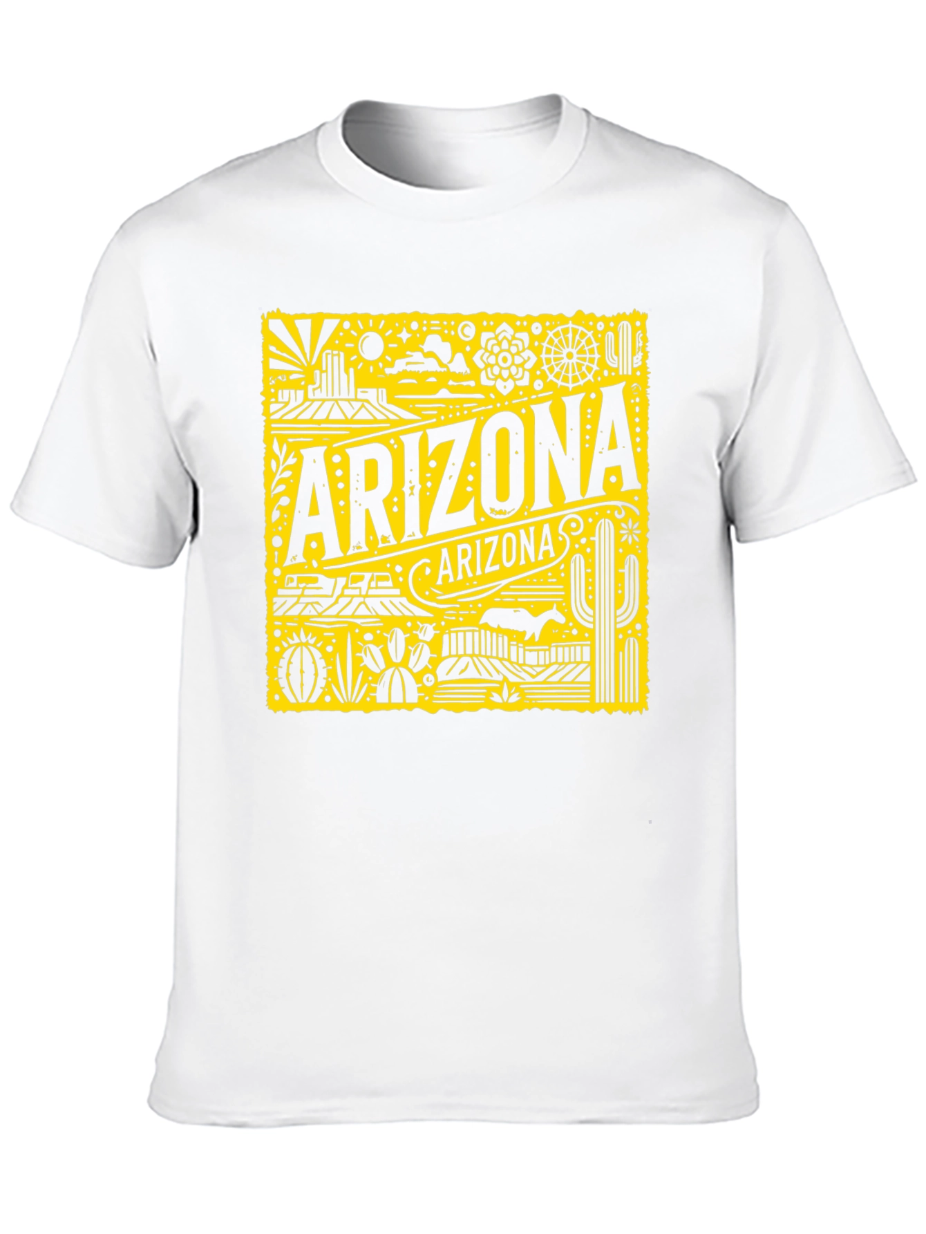 Arizona Graphic Print Black T-Shirt