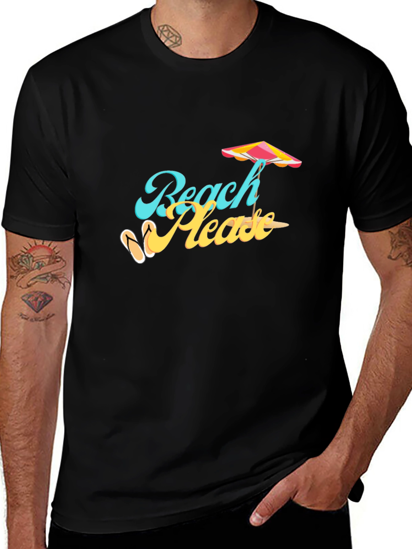 Beach Please T-Shirt Summer Vibes Tee