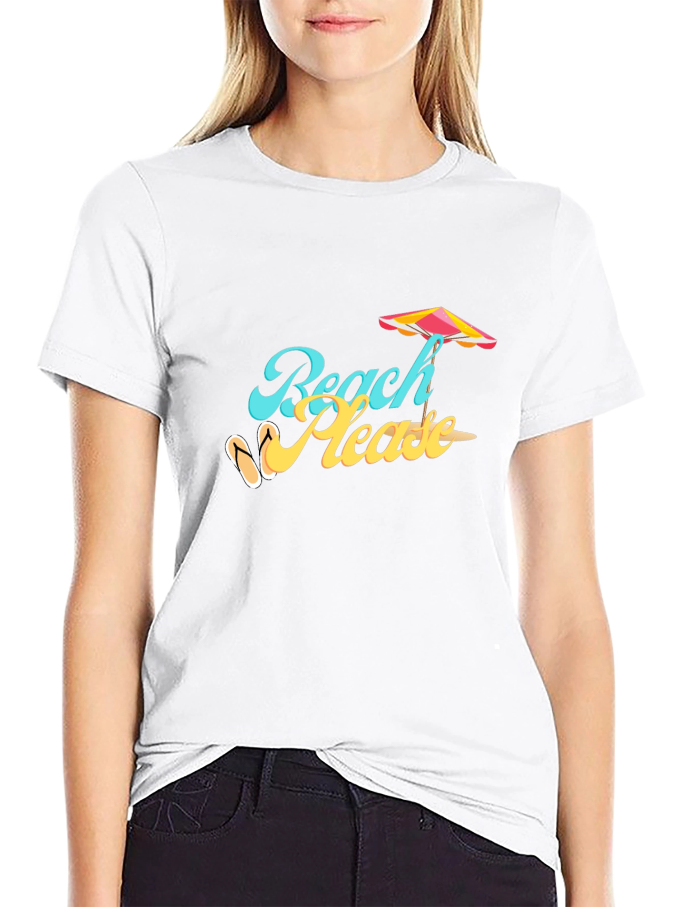 Beach Please T-Shirt Summer Vibes Tee