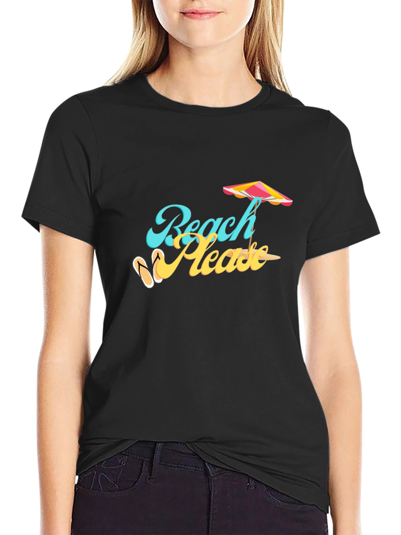 Beach Please T-Shirt Summer Vibes Tee