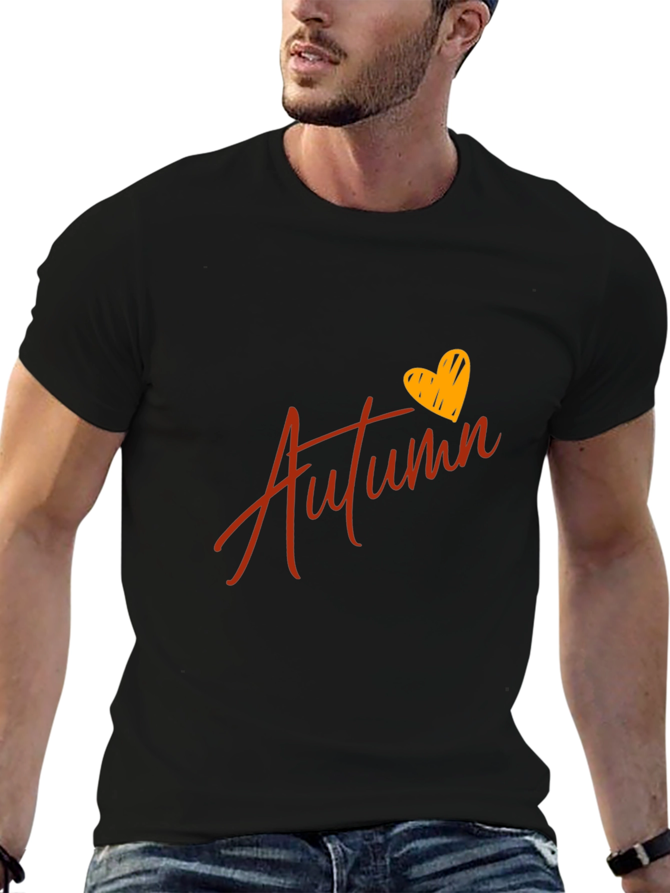 Autumn Heart Graphic T-Shirt