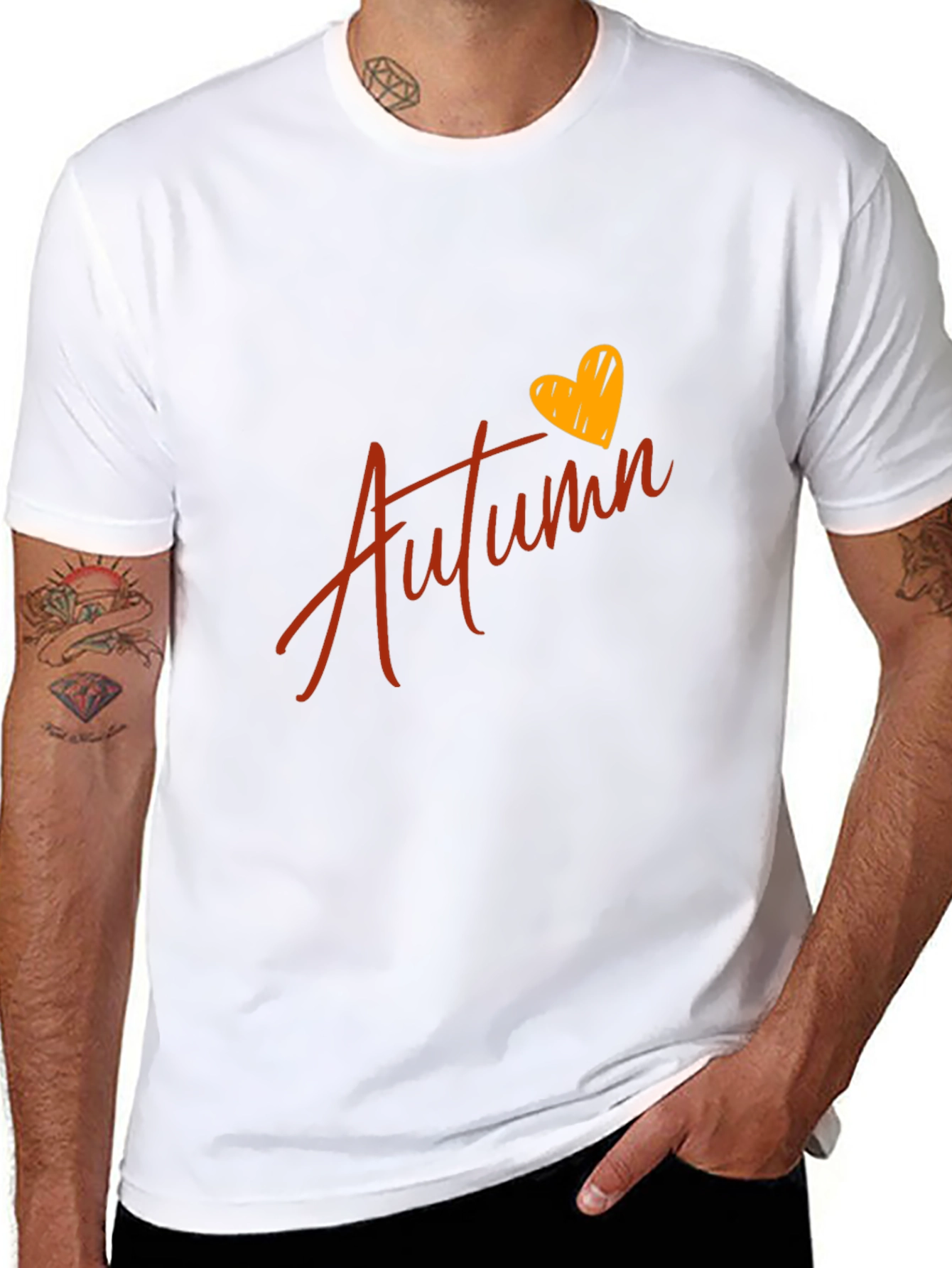 Autumn Heart Graphic T-Shirt