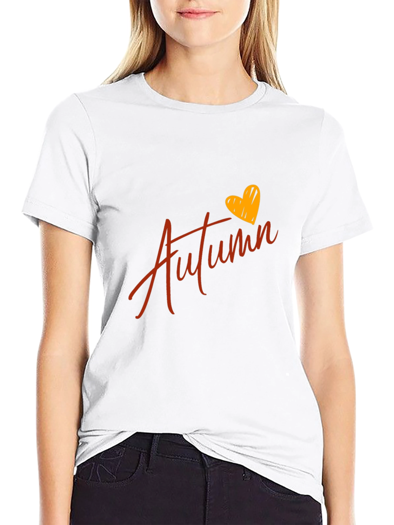 Autumn Heart Graphic T-Shirt
