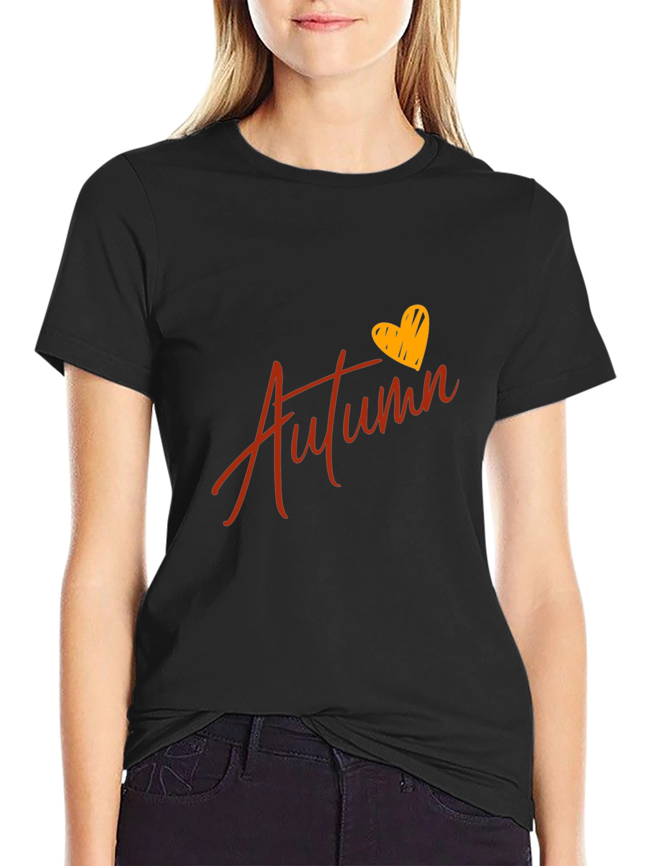 Autumn Heart Graphic T-Shirt