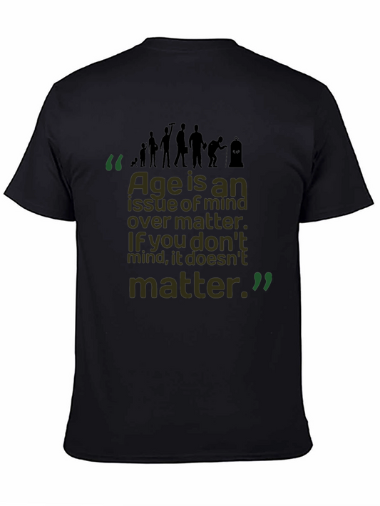 Age Mind Over Matter Black Graphic Tee