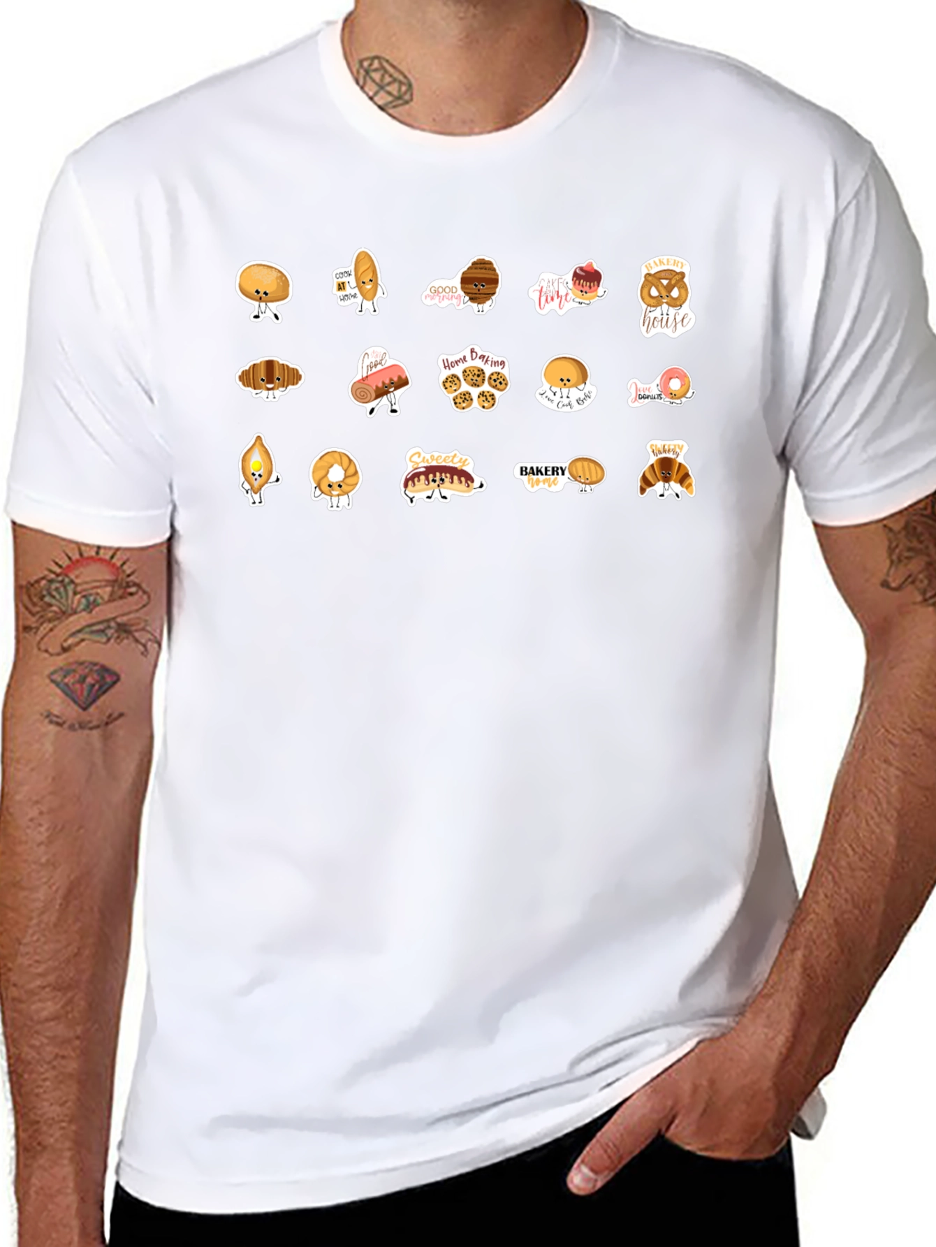 Bakery Treats Graphic Tee - Sweet Tooth Style