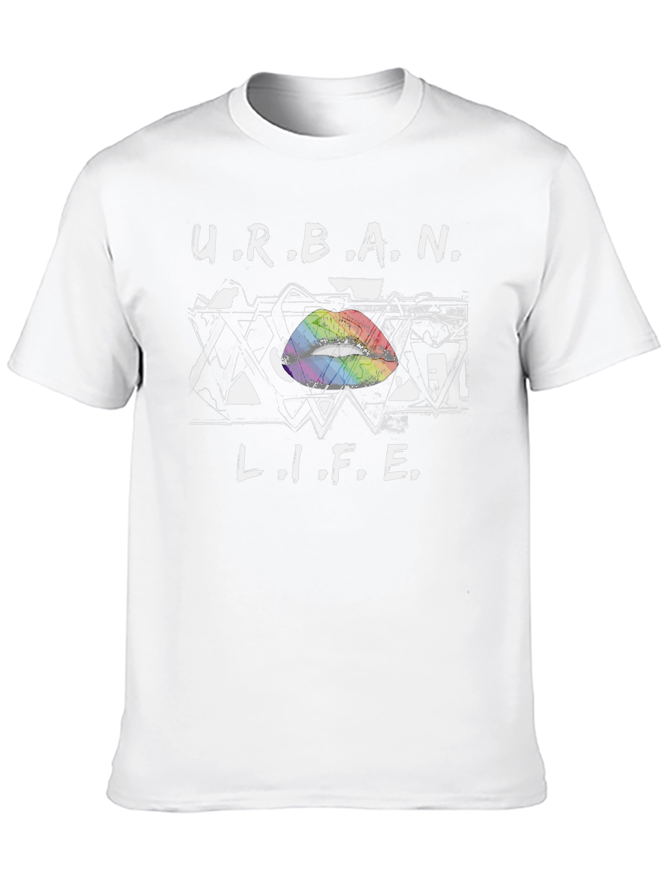 Urban Life Rainbow Lips T-Shirt