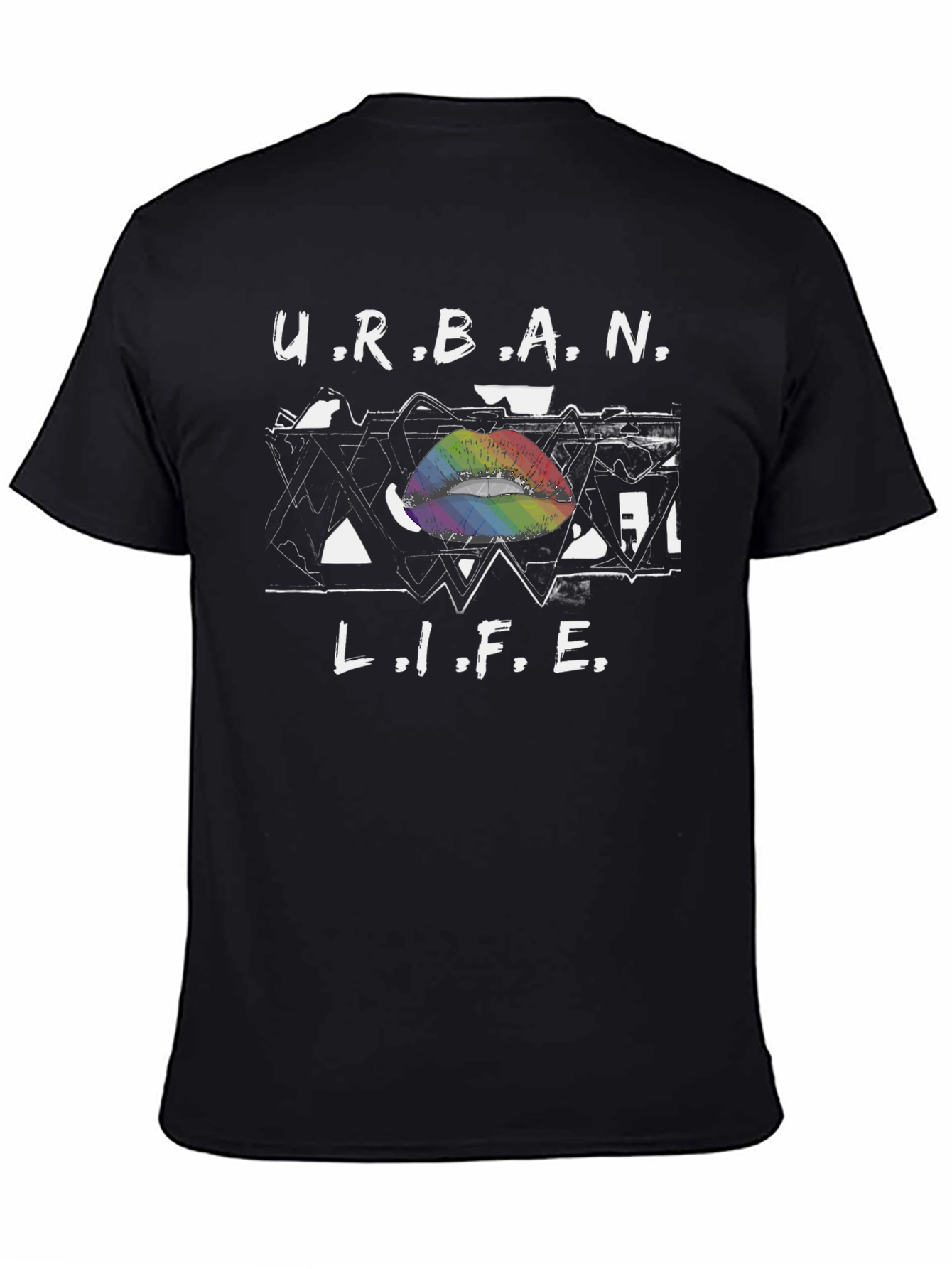Urban Life Rainbow Lips T-Shirt