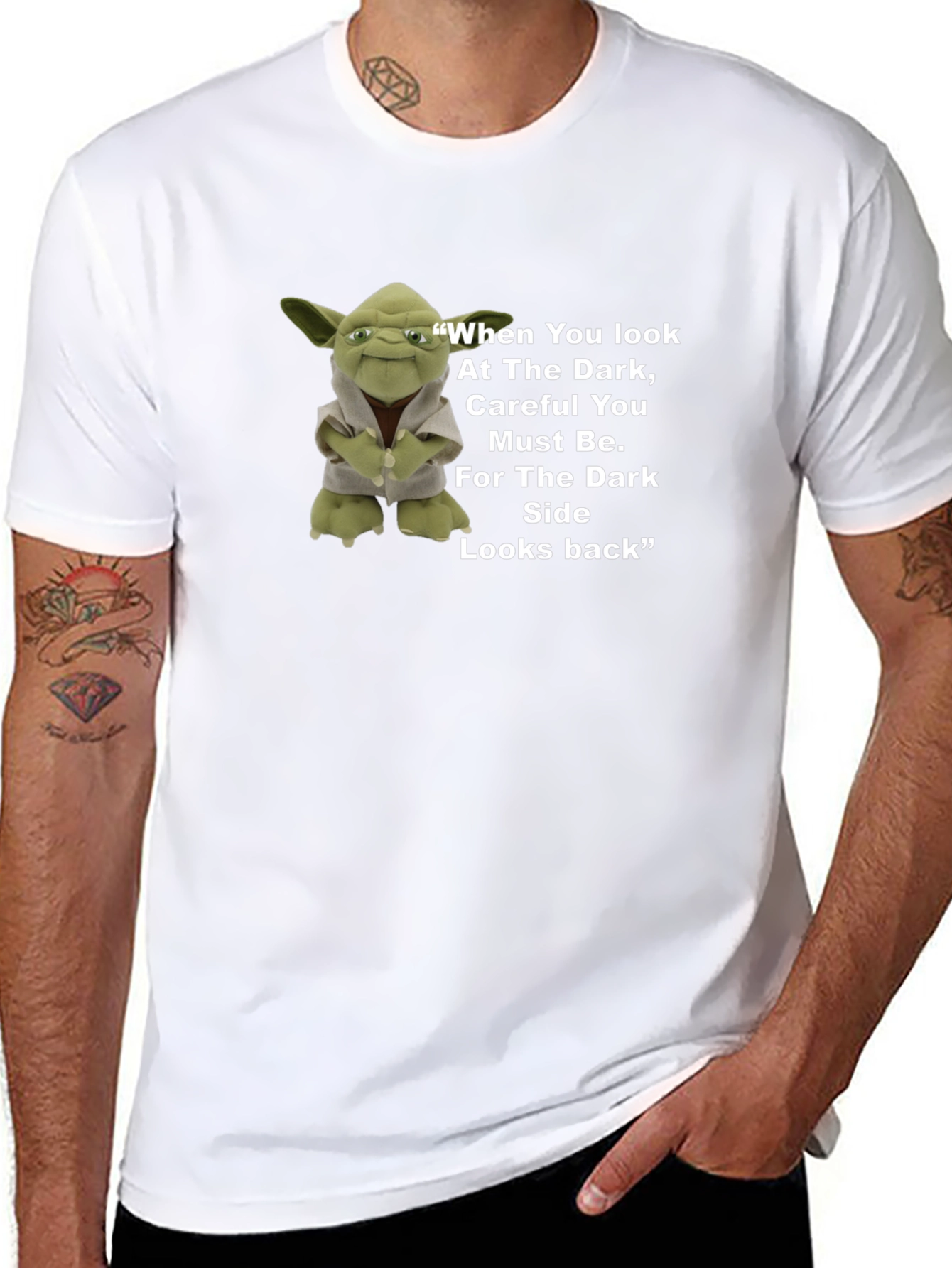 Yoda Dark Side Mens Black T-Shirt