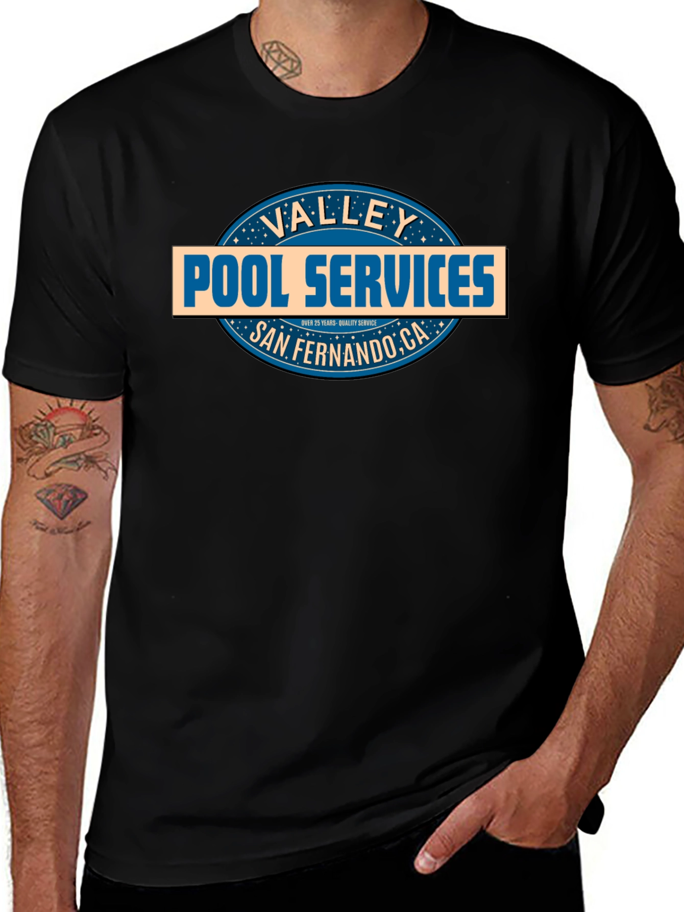 Valley Pool Services T-Shirt - San Fernando CA