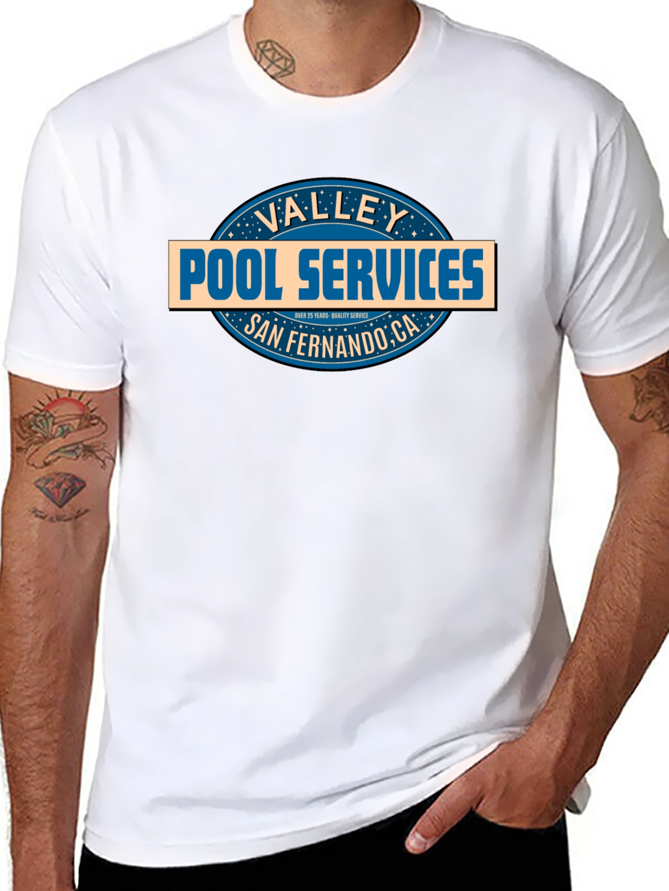 Valley Pool Services T-Shirt - San Fernando CA
