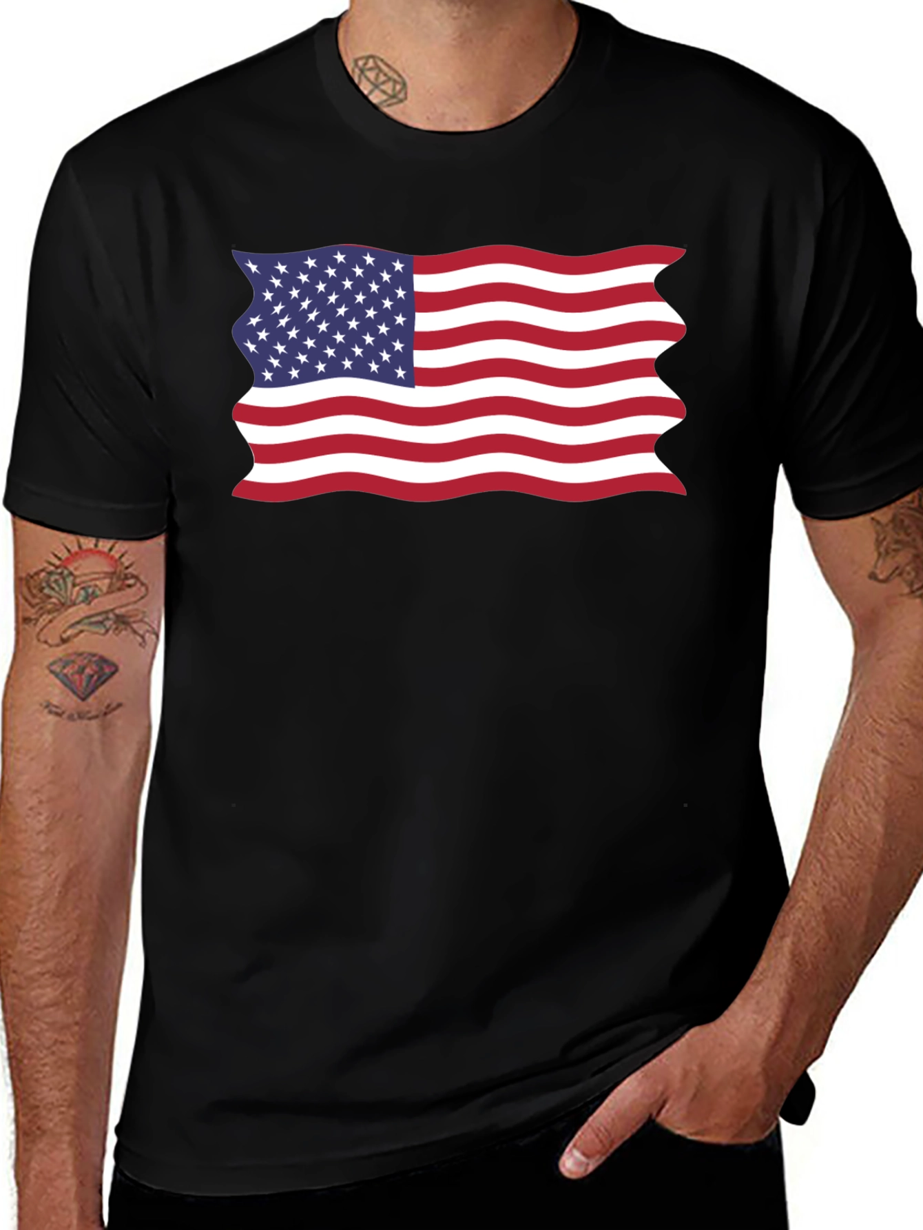 American Flag Graphic T-Shirt - Patriotic Pride