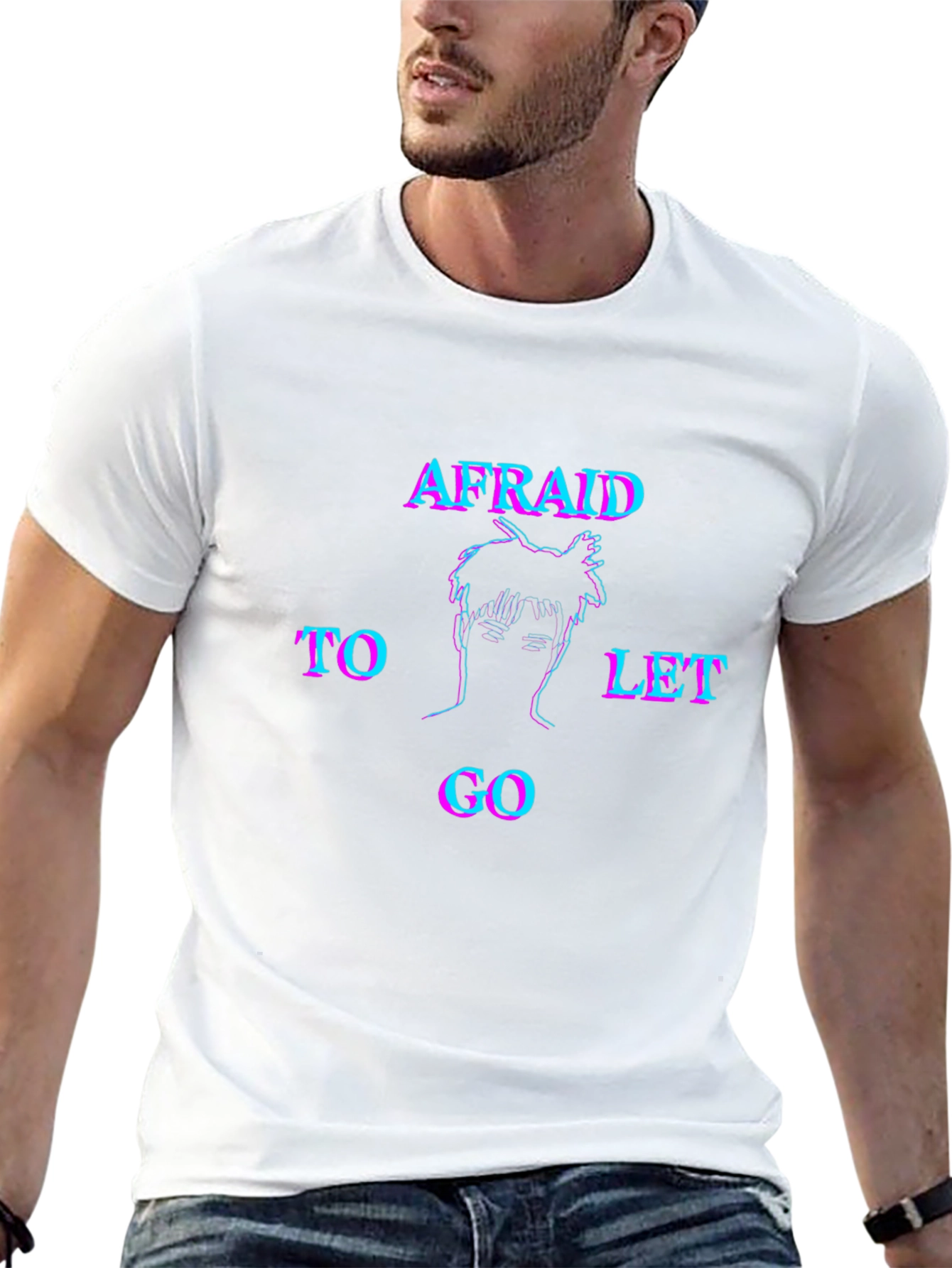 Afraid to Let Go Graphic Tee - Black Unisex