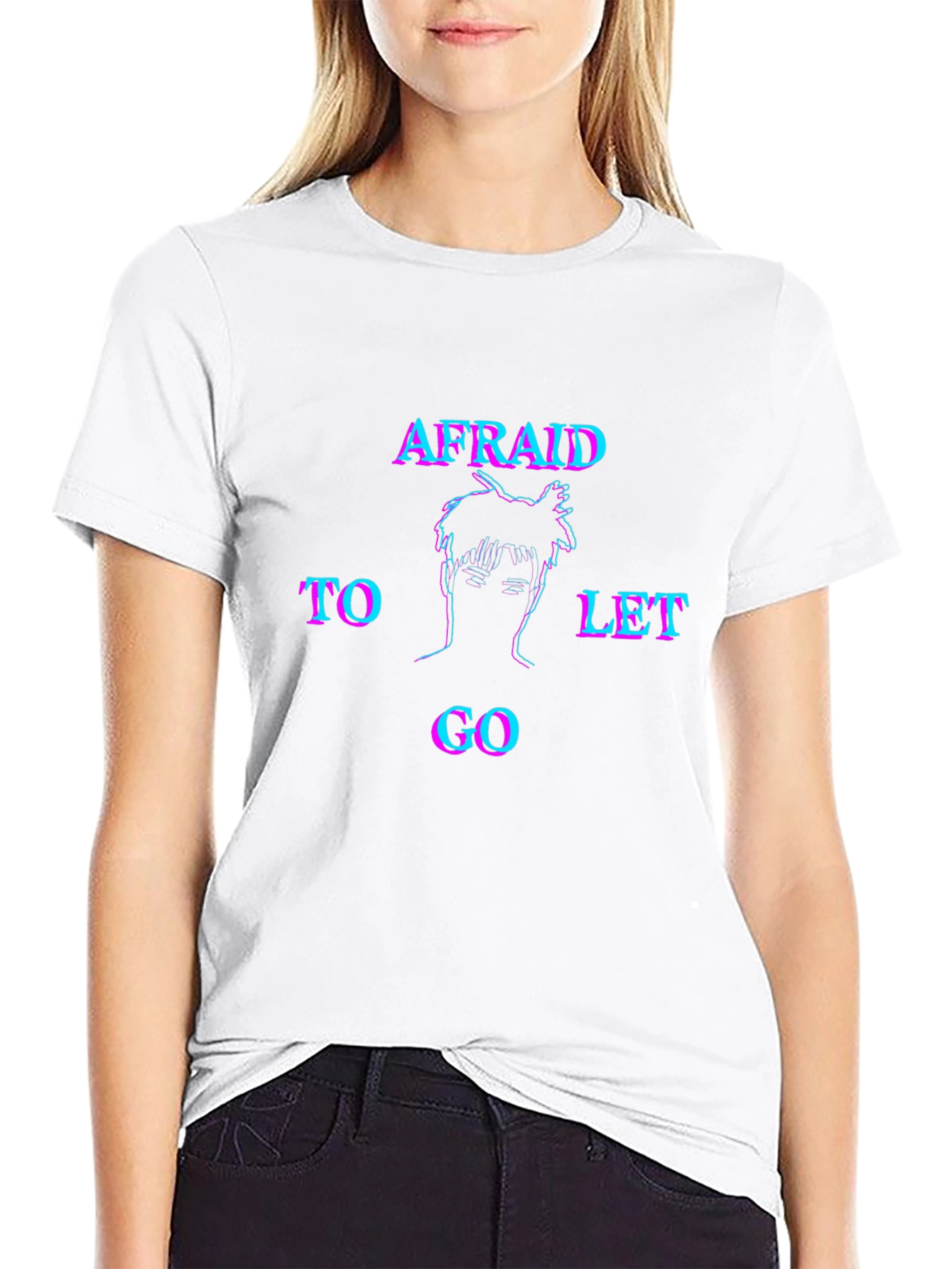 Afraid to Let Go Graphic Tee - Black Unisex