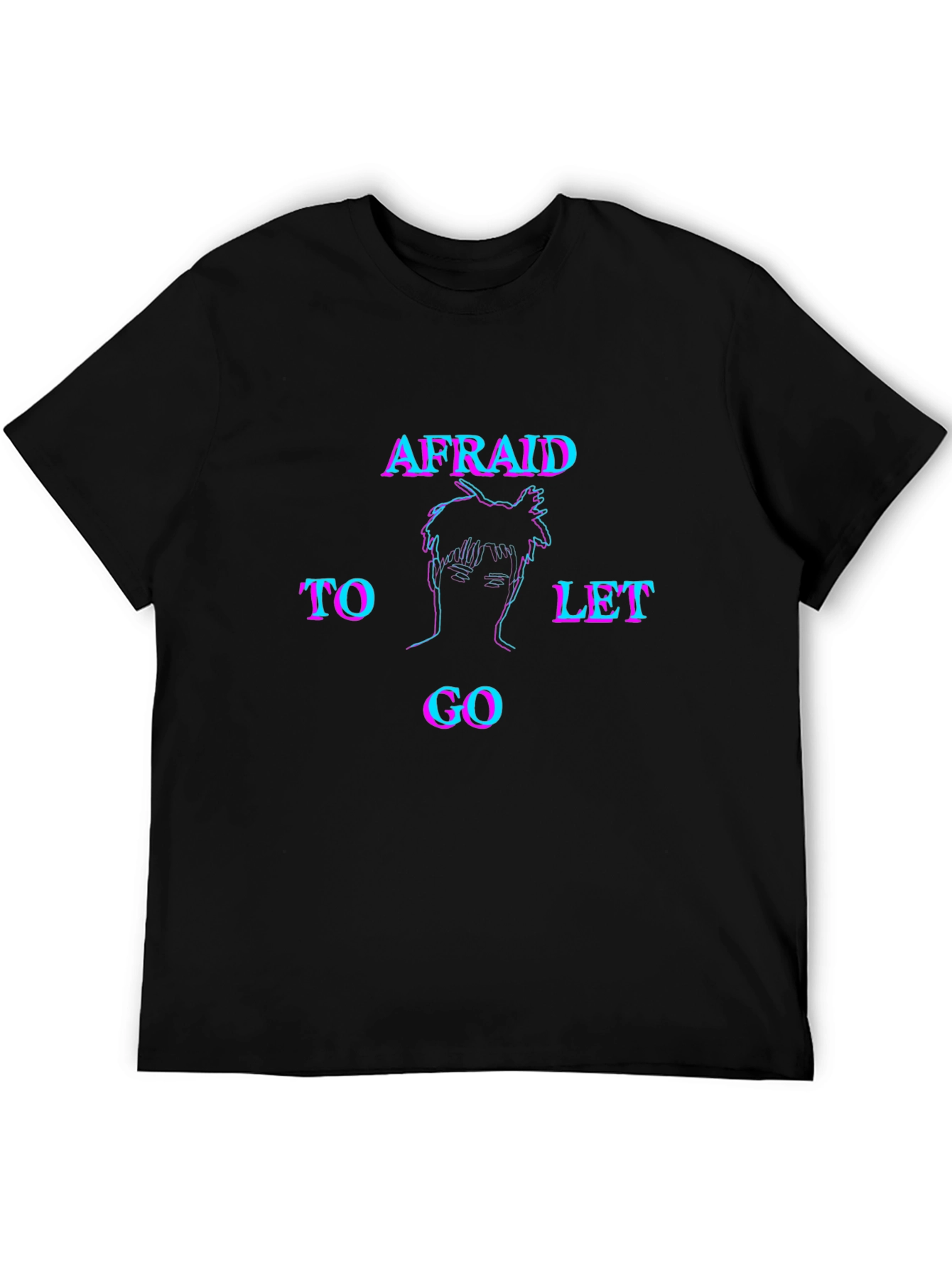 Afraid to Let Go Graphic Tee - Black Unisex