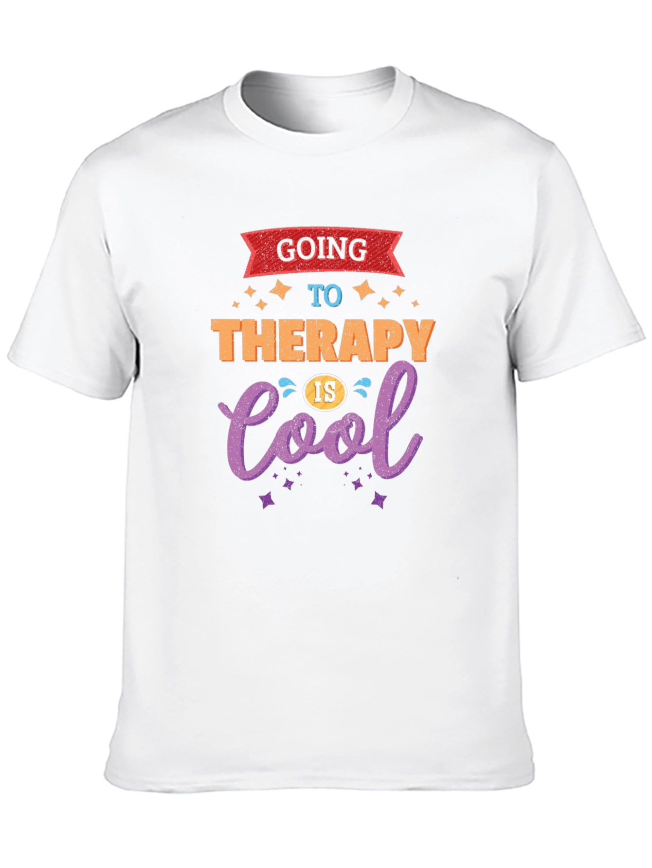 Therapy Is Cool Black T-Shirt