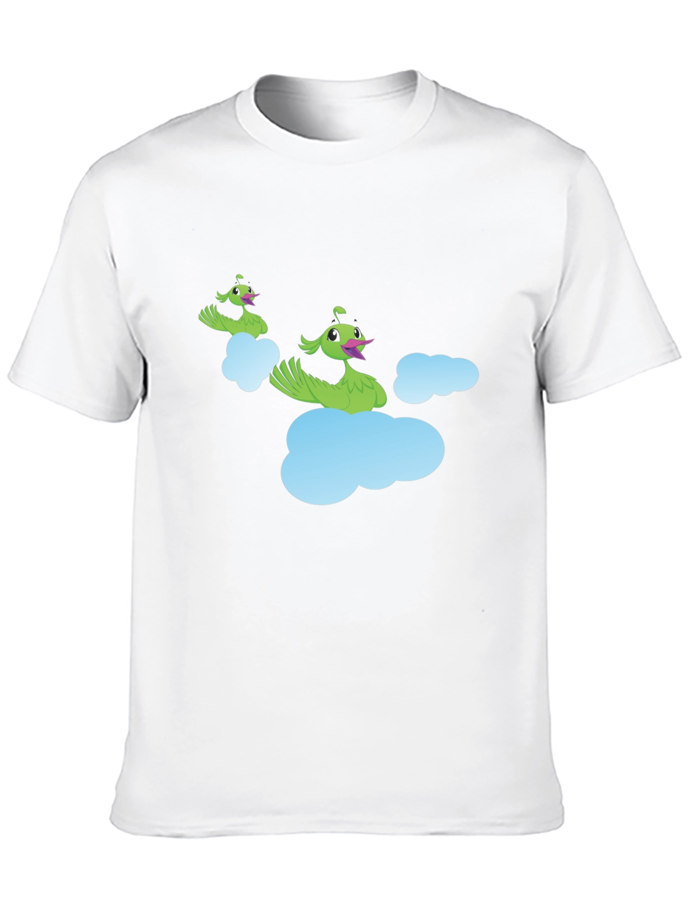 Whimsical Cloud Peacock Graphic Tee