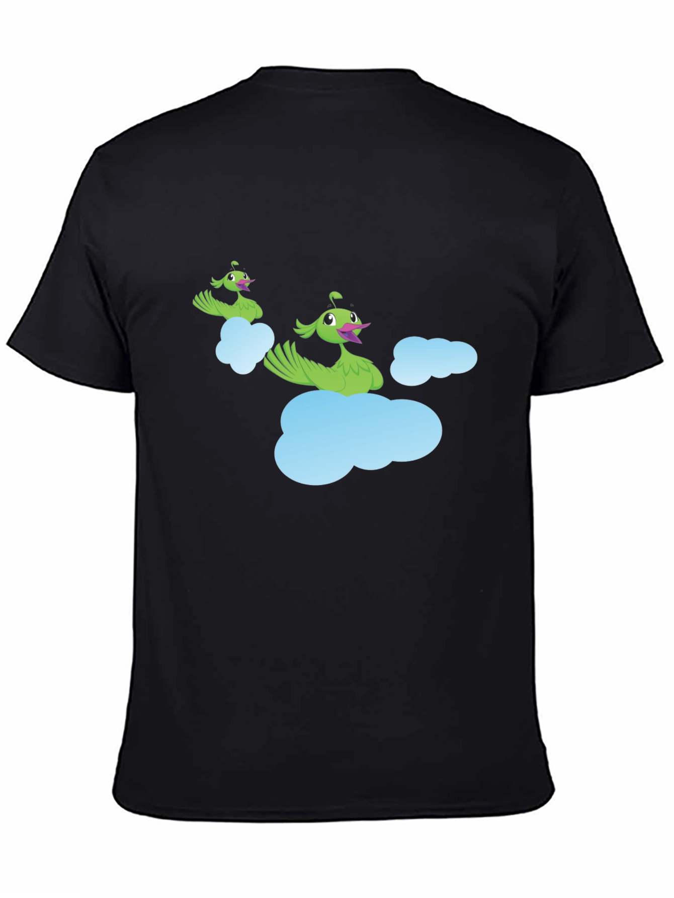 Whimsical Cloud Peacock Graphic Tee