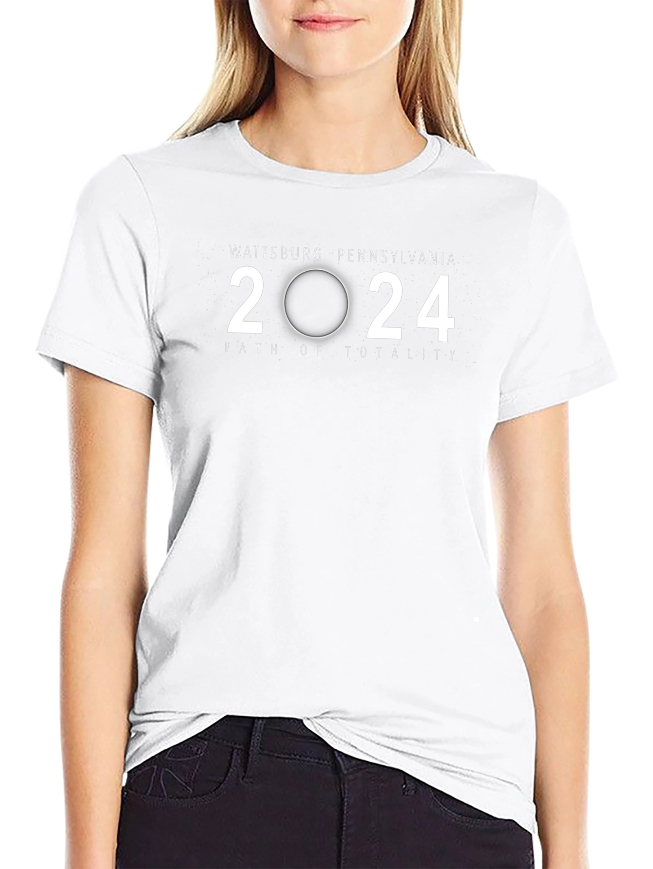 Wattsburg Pennsylvania 2024 Total Solar Eclipse T-Shirt
