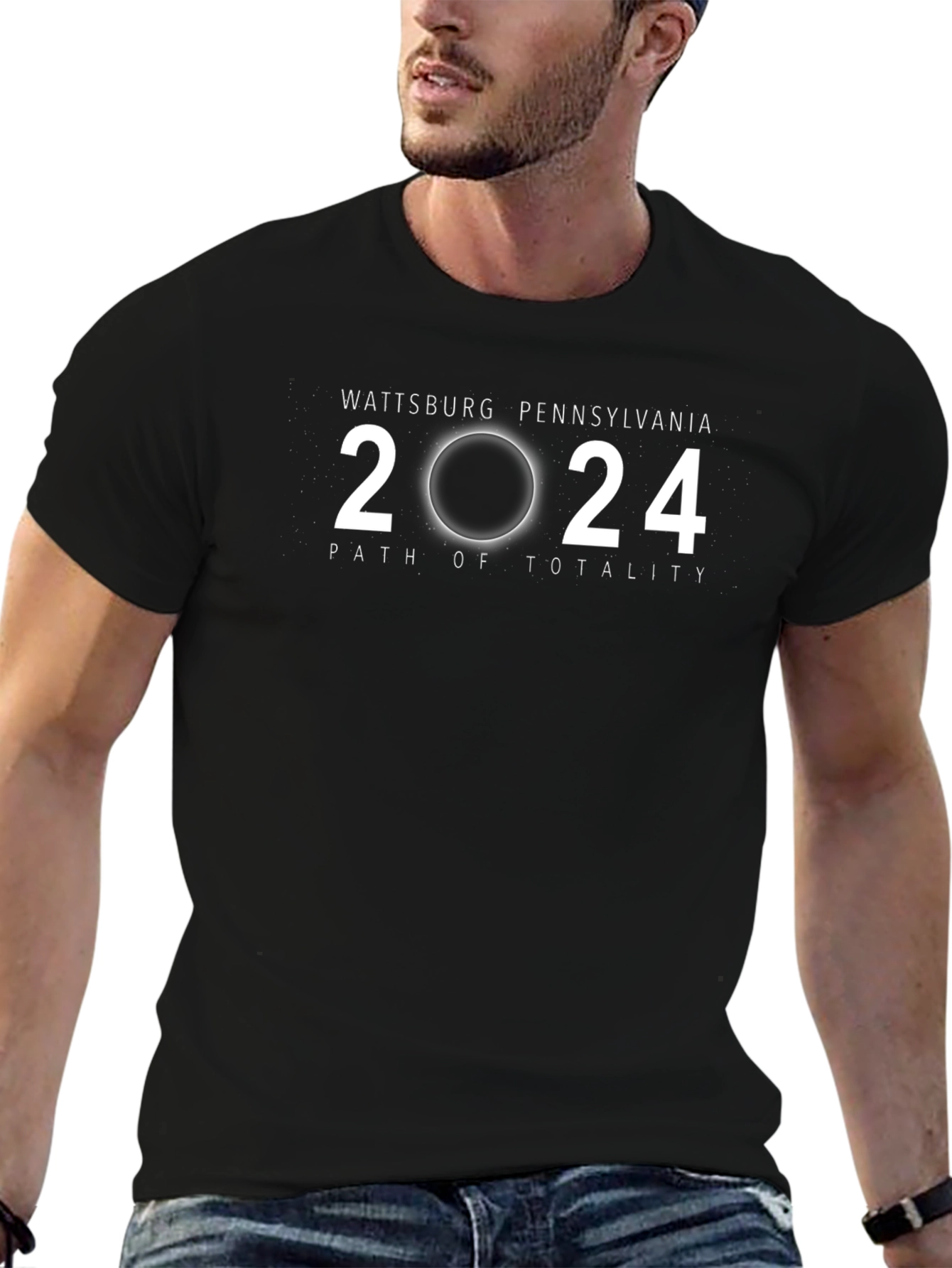 Wattsburg Pennsylvania 2024 Total Solar Eclipse T-Shirt