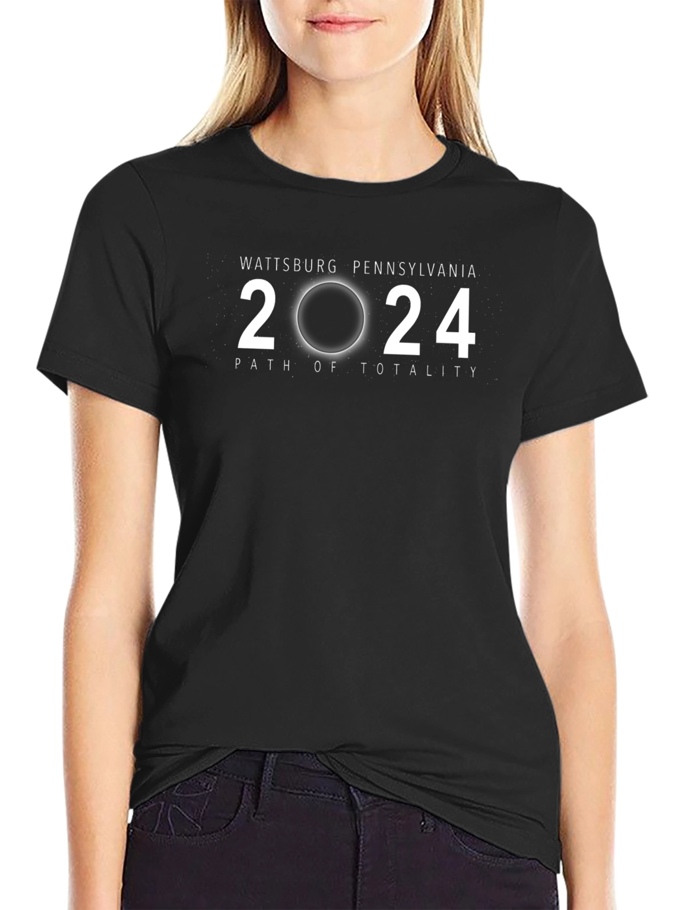 Wattsburg Pennsylvania 2024 Total Solar Eclipse T-Shirt