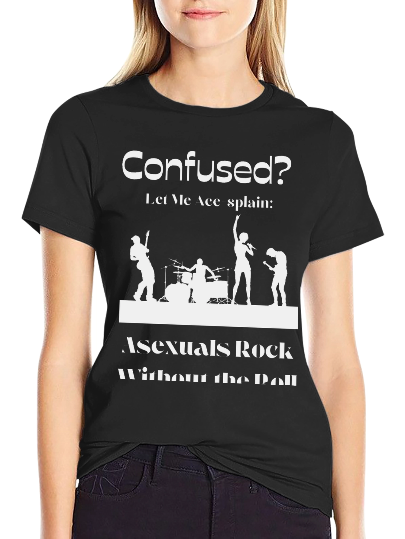 Asexuals Rock T-Shirt - Confused? Let Me Ace-Splain