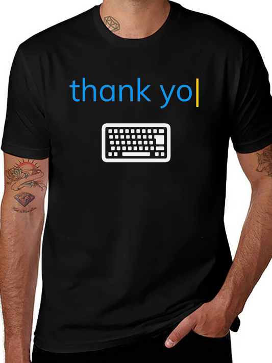 Thank You Keyboardist T-Shirt Funny Programmer Tee