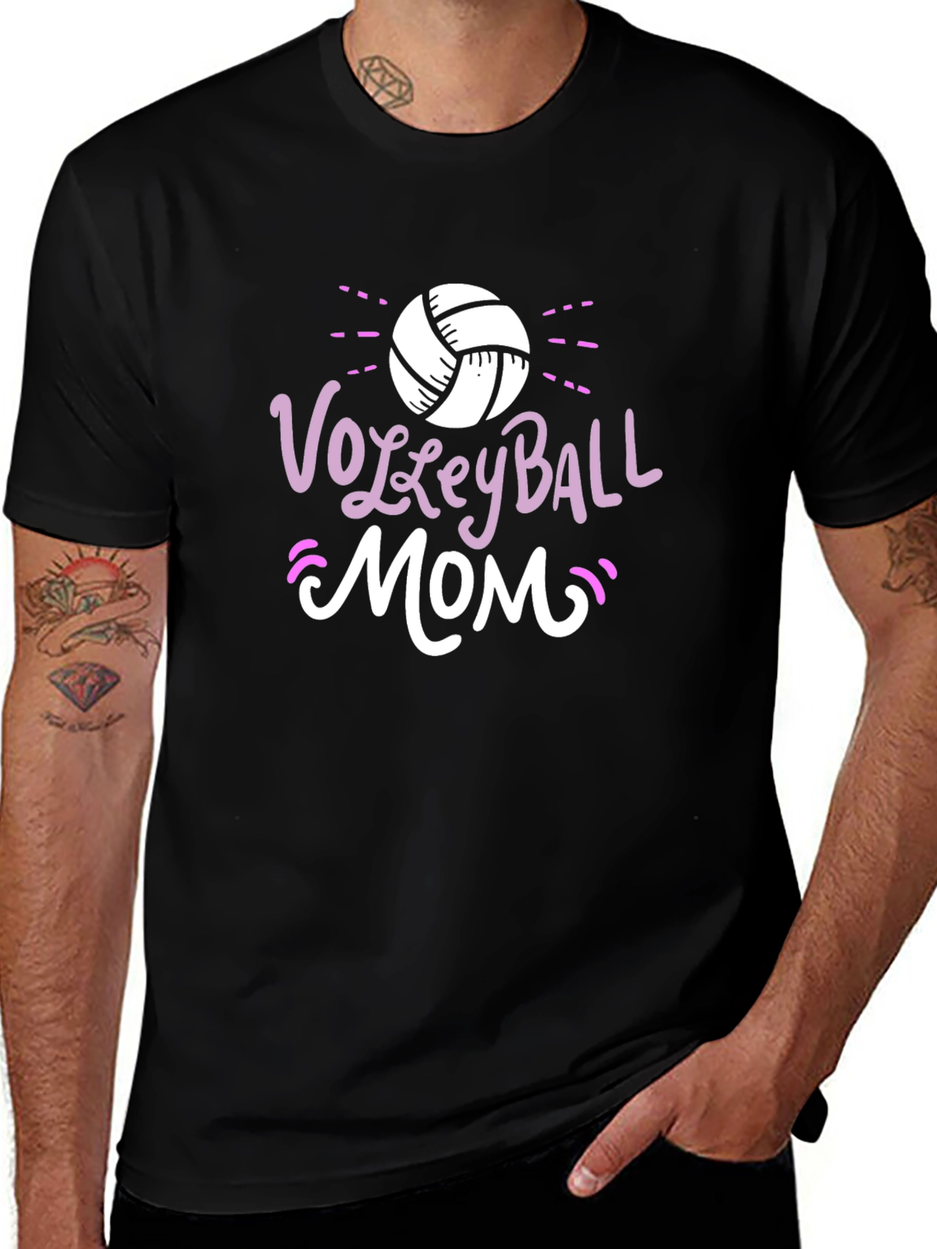Volleyball Mom Graphic T-Shirt