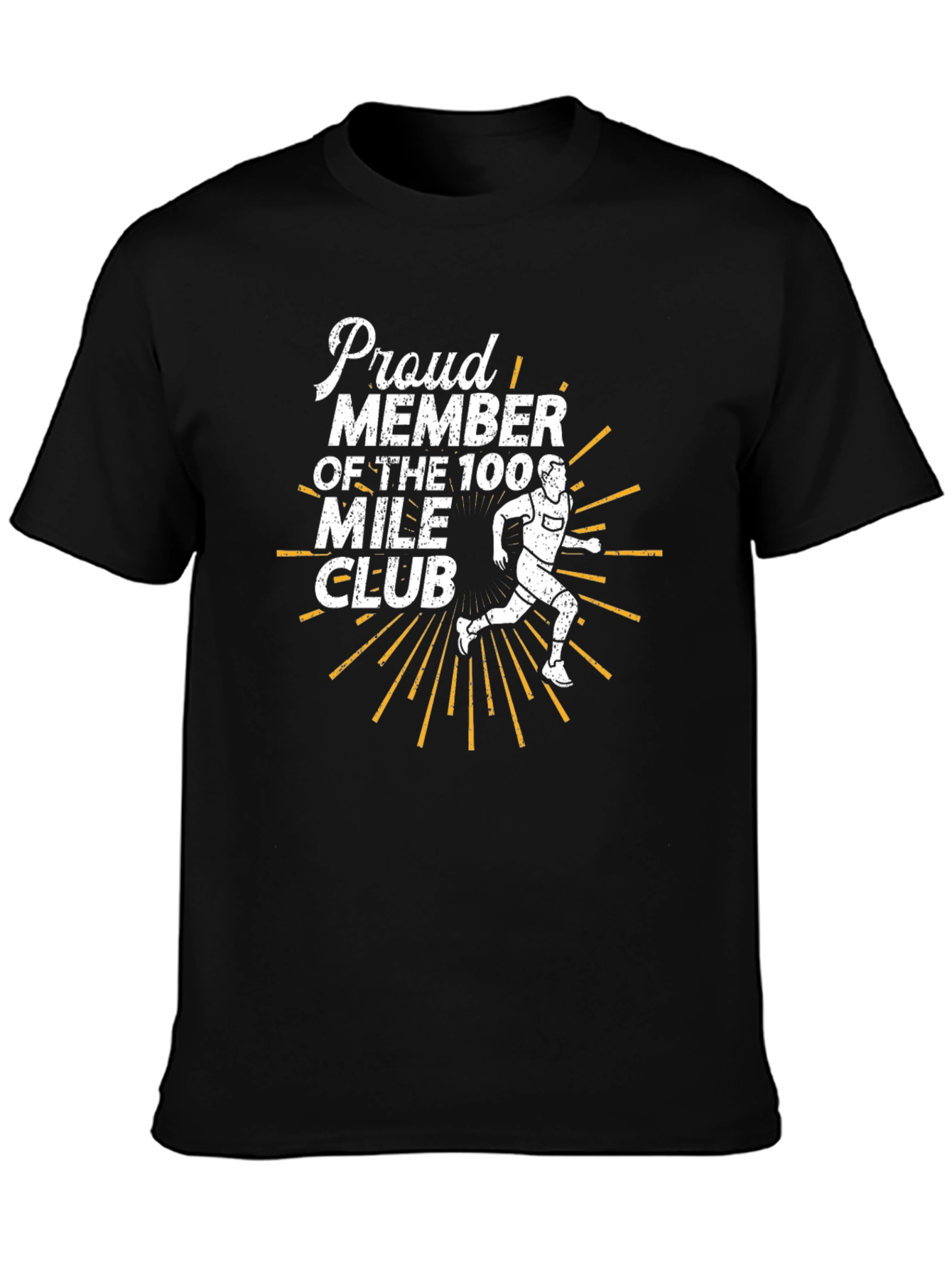 100 Mile Club Graphic T-Shirt - Black