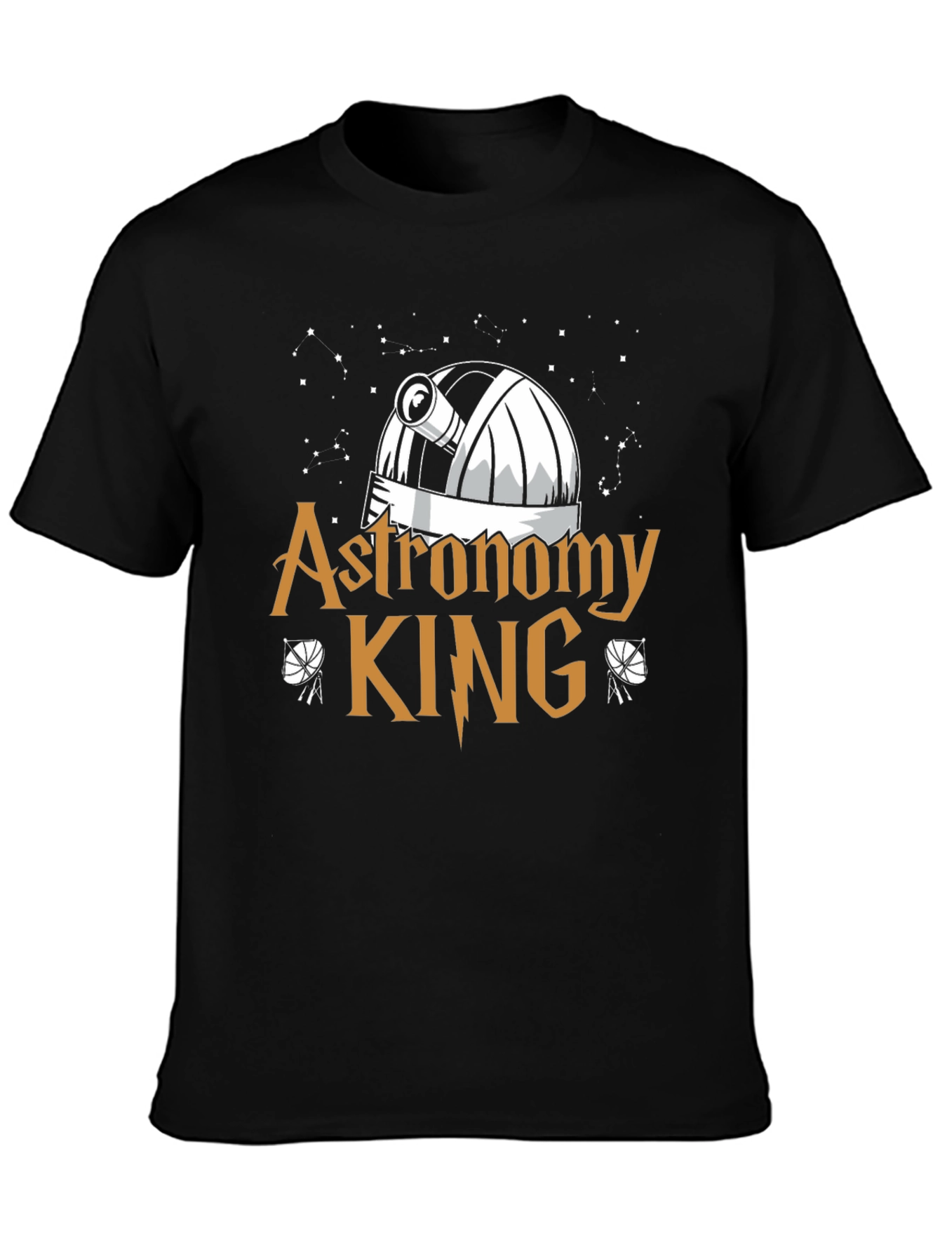 Astronomy King Black T-Shirt
