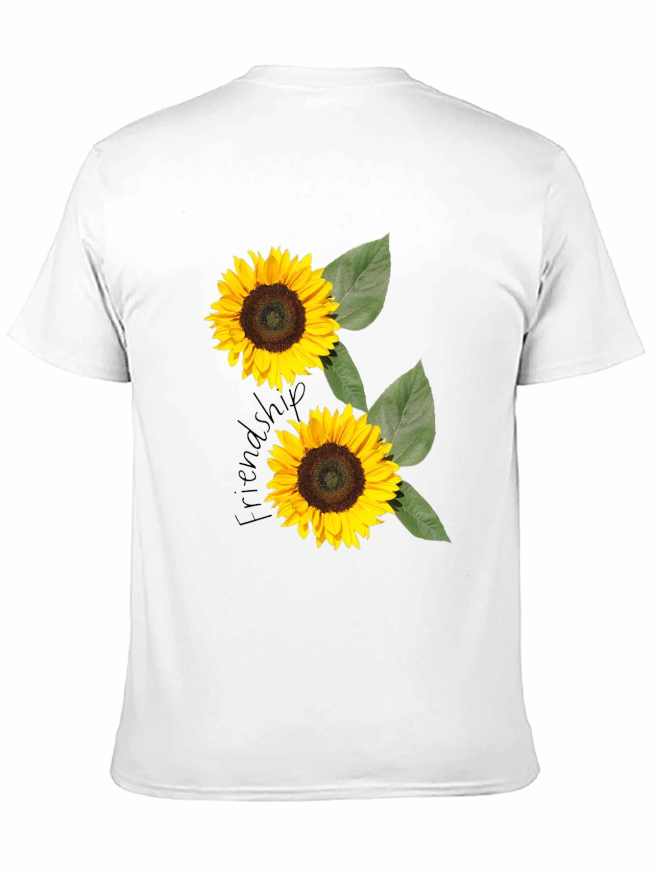 Sunflower Friendship T-Shirt - Black