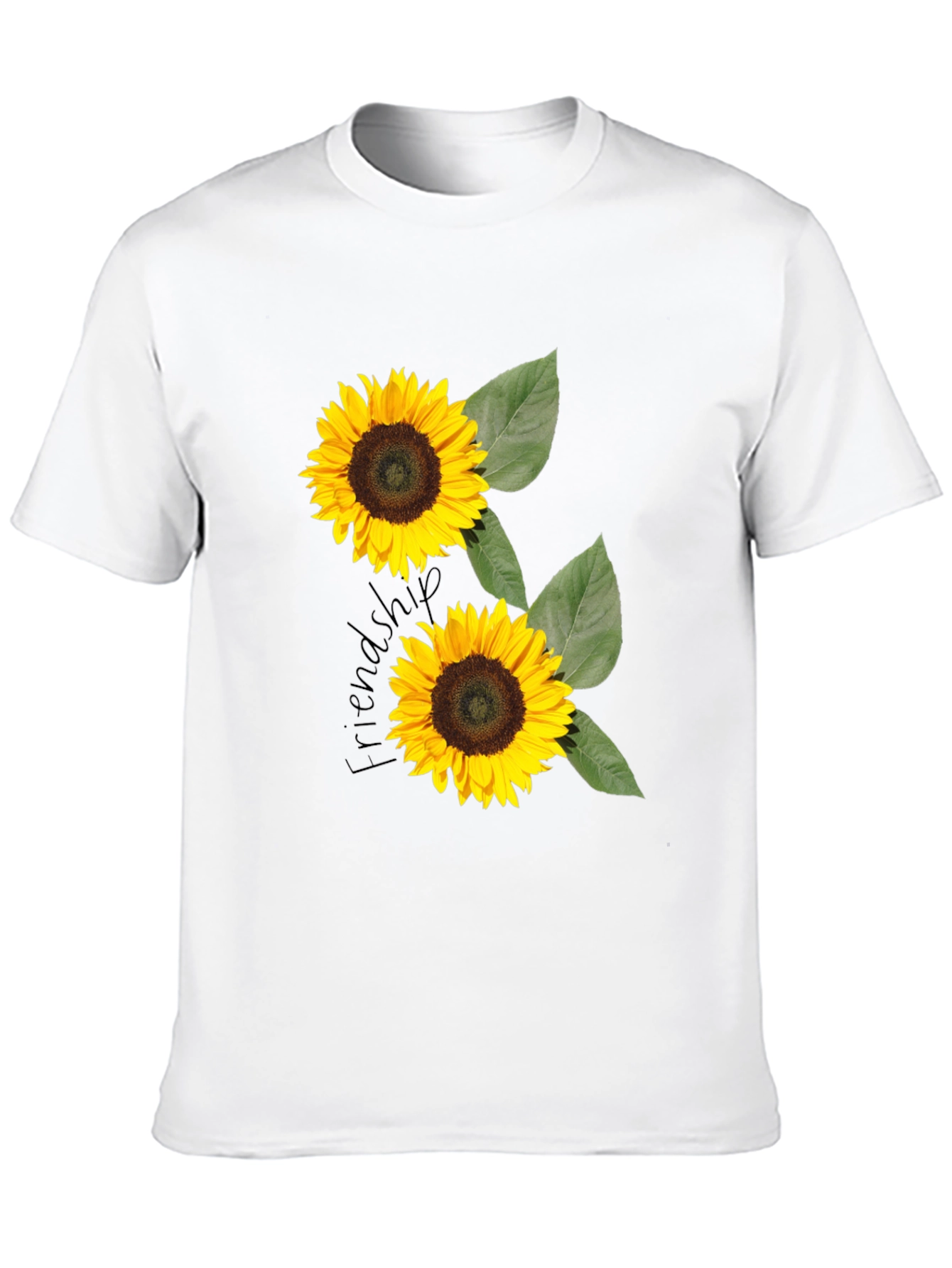 Sunflower Friendship T-Shirt - Black