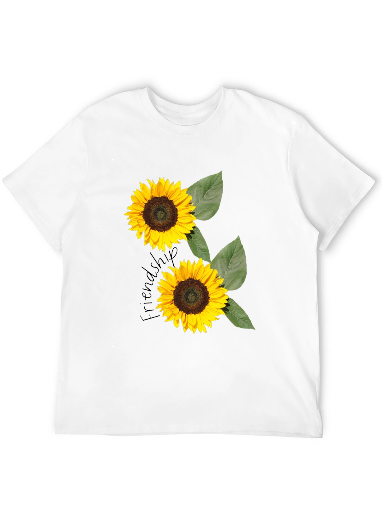 Sunflower Friendship T-Shirt - Black