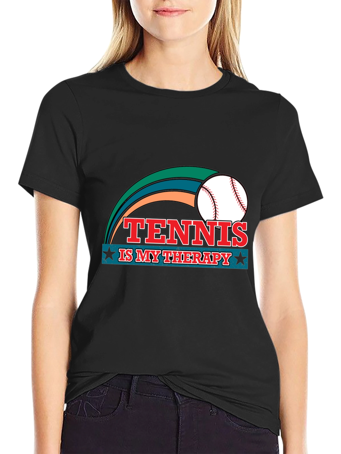 Tennis is My Therapy Graphic T-Shirt
