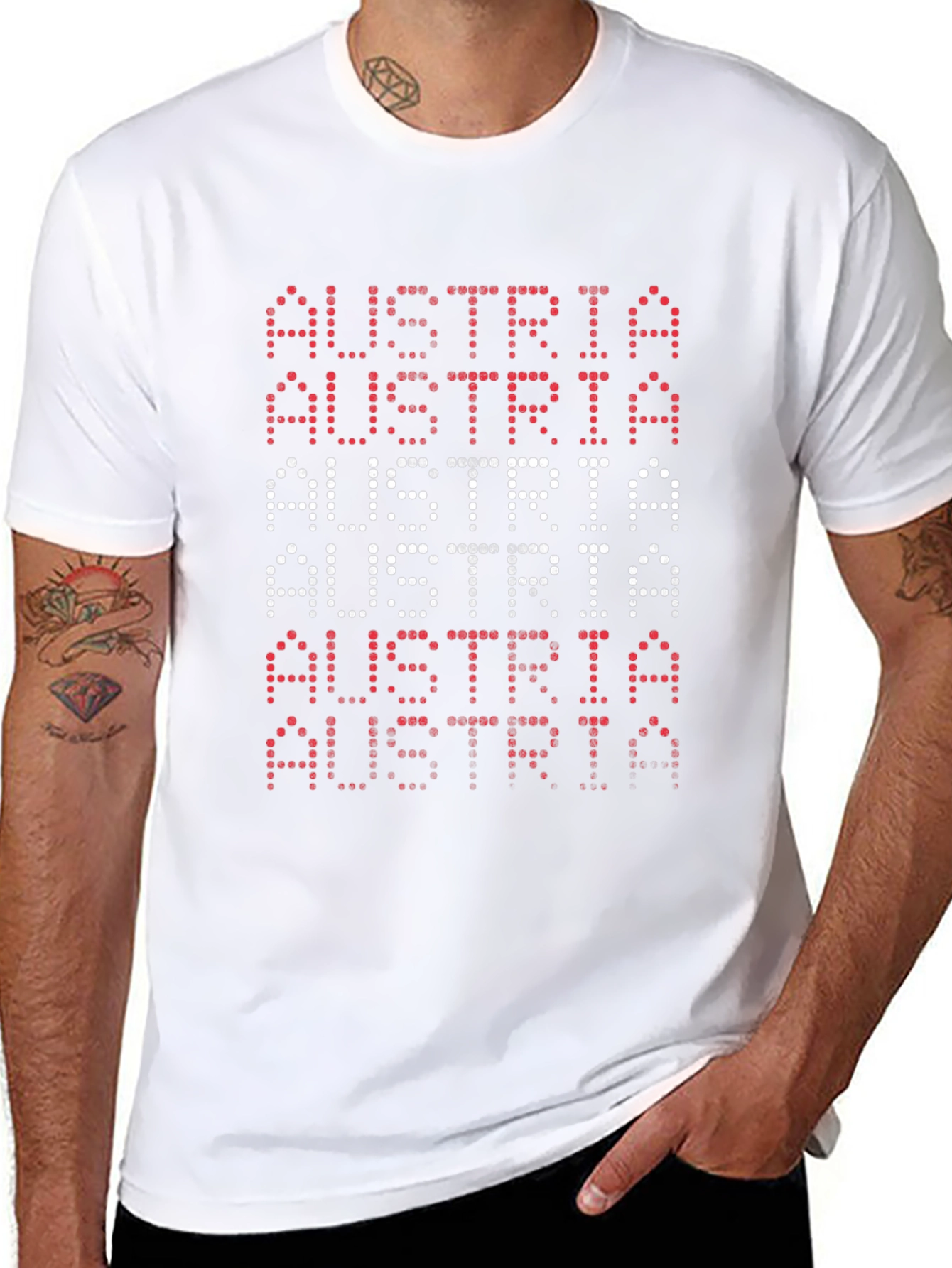 Austria Flag T-Shirt - Patriotic Graphic Tee