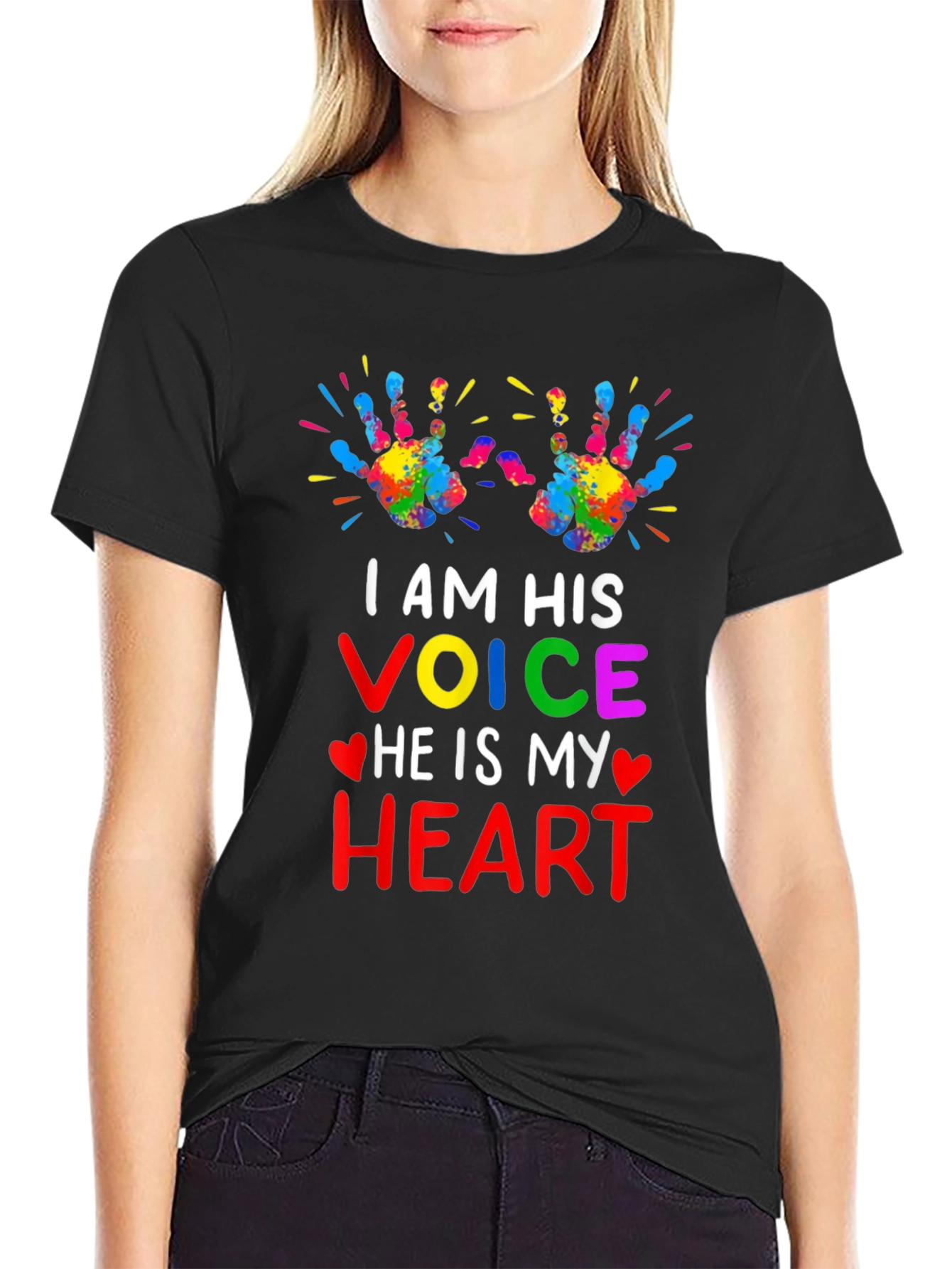 Autism Awareness I Am His Voice Graphic Tee