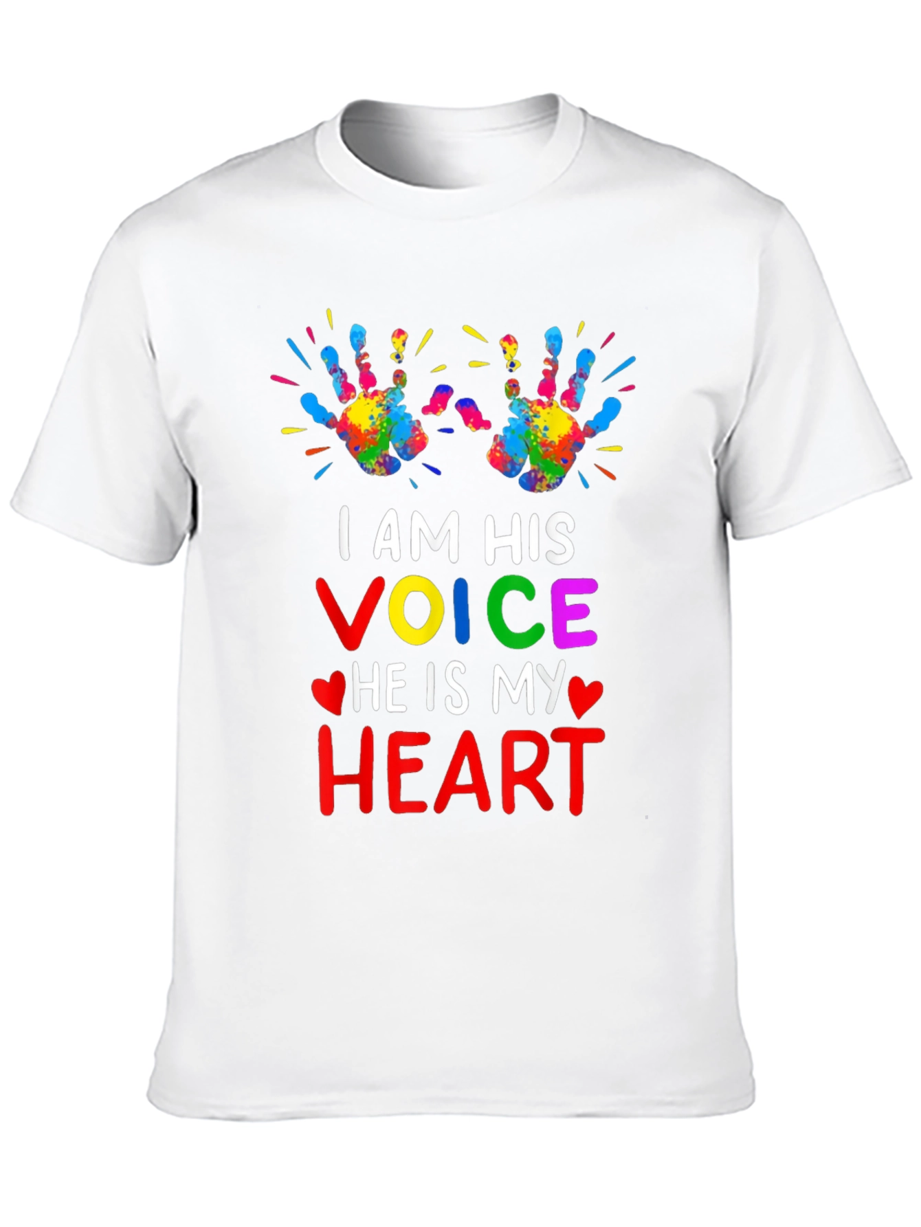 Autism Awareness I Am His Voice Graphic Tee